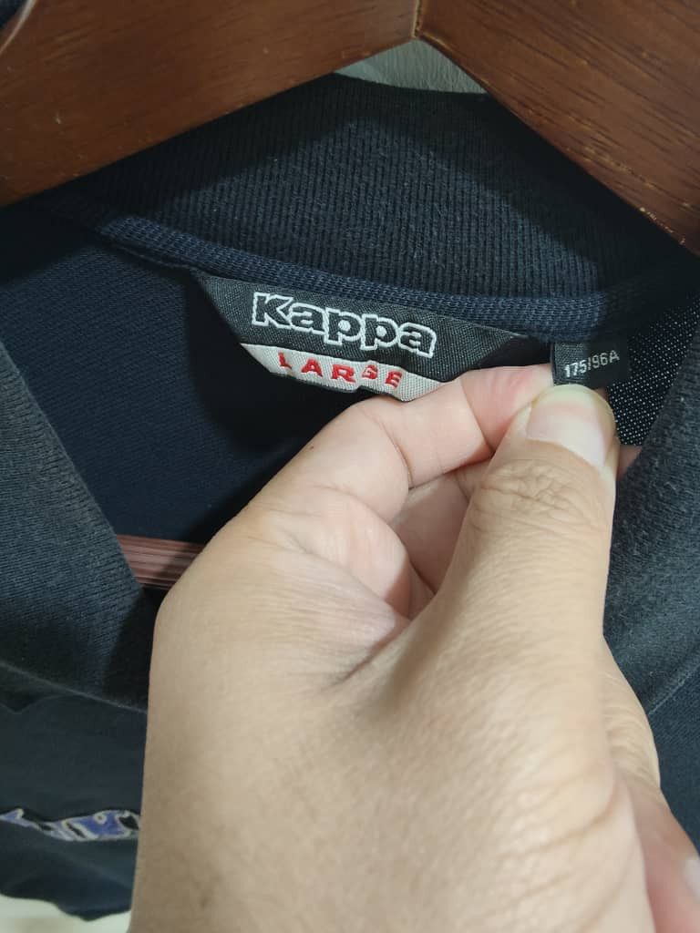 Vintage Vintage KAPPA Sports Duck Fleece polo black polo Size US L / EU 52-54 / 3 - 8 Thumbnail
