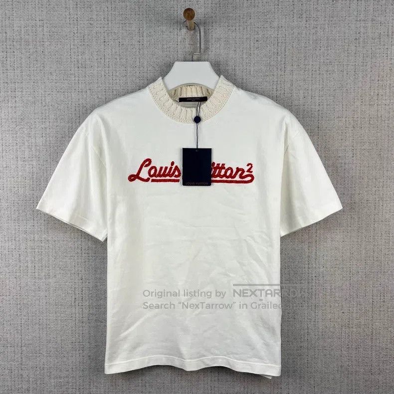 Louis Vuitton Louis Vuitton SS22 Logo Letter Embroidery Crew Neck Short Size US XS / EU 42 / 0 - 1 Thumbnail
