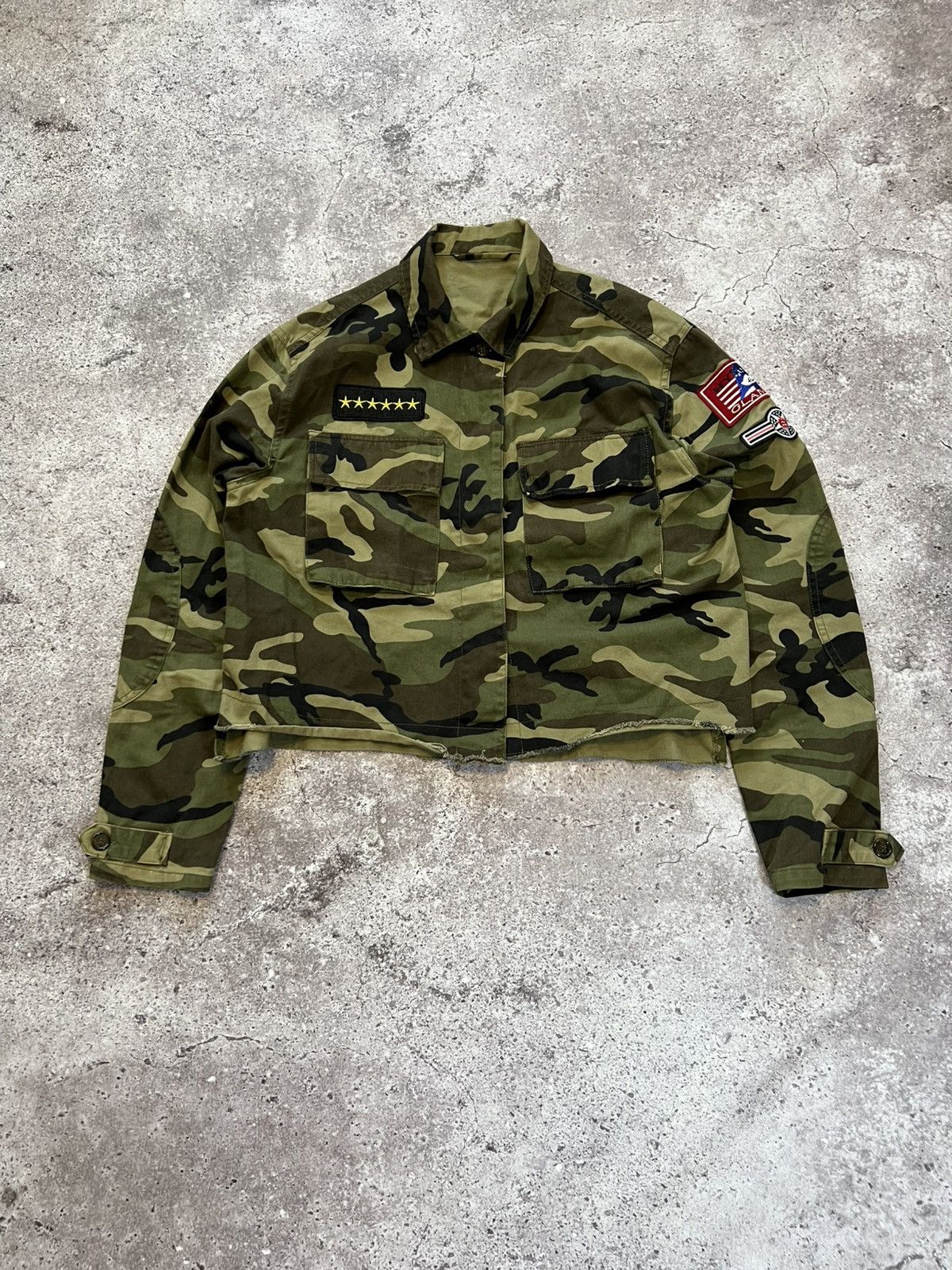 Hysteric Glamour VTG Hysteric Glamour Style Camo Cropped Jacket YK2 Size US S / EU 44-46 / 1 - 1 Thumbnail