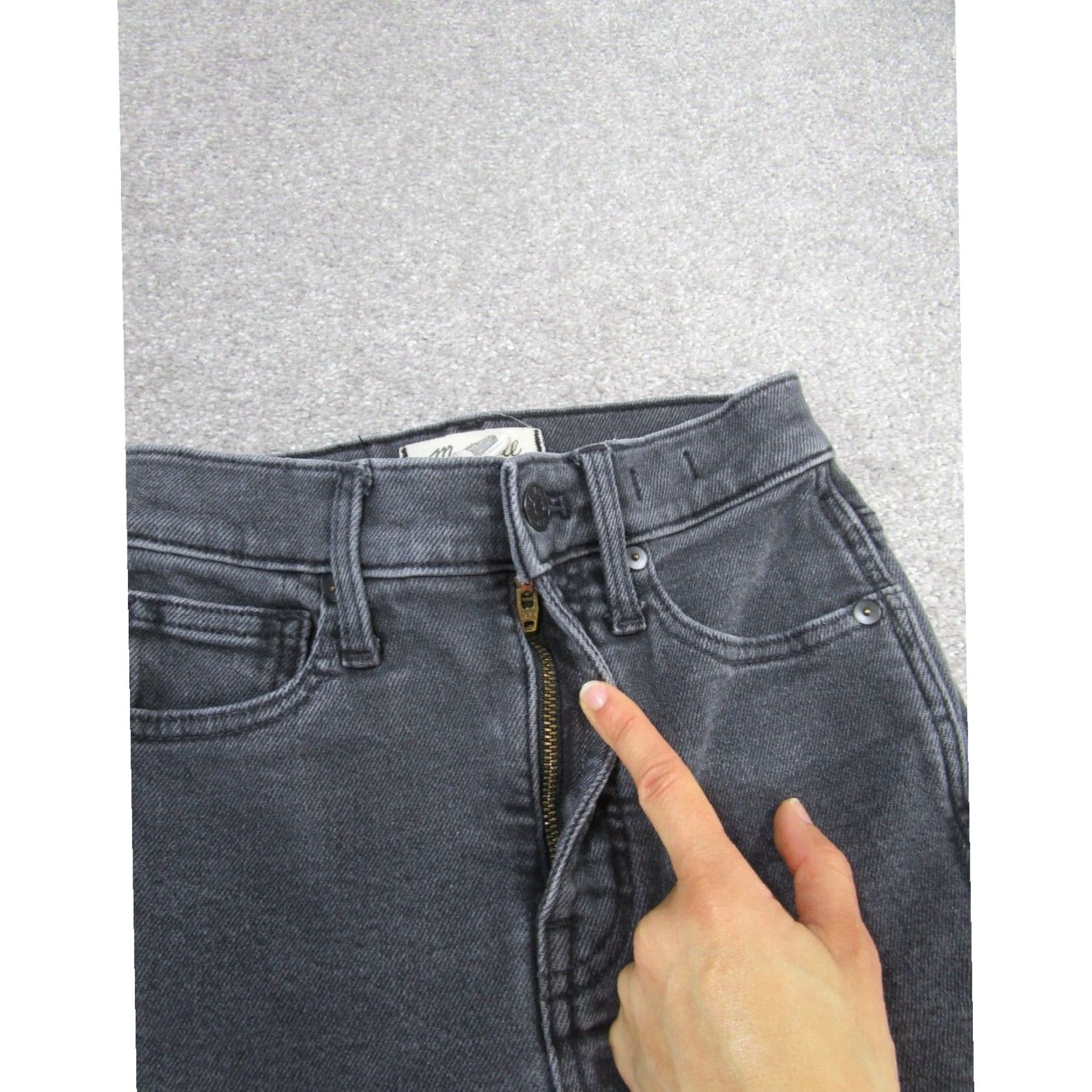 Madewell Madewell Womens Gray Skinny Jeans 24 Size 42" / US 20 - 3 Thumbnail