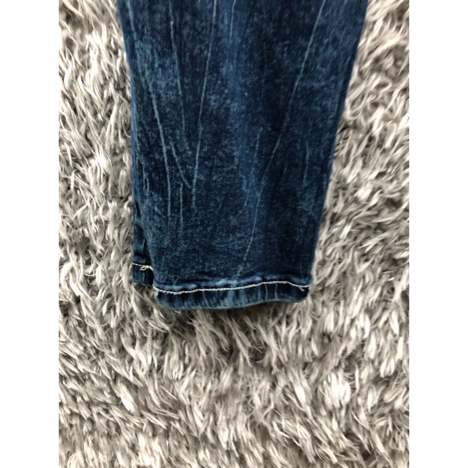 Almost Famous Almost Famous Jeans Skinny 22 Womens Plus Size Mid Rise Dark Wash Blue Vintage No Size 40" / US 18 - 7 Thumbnail