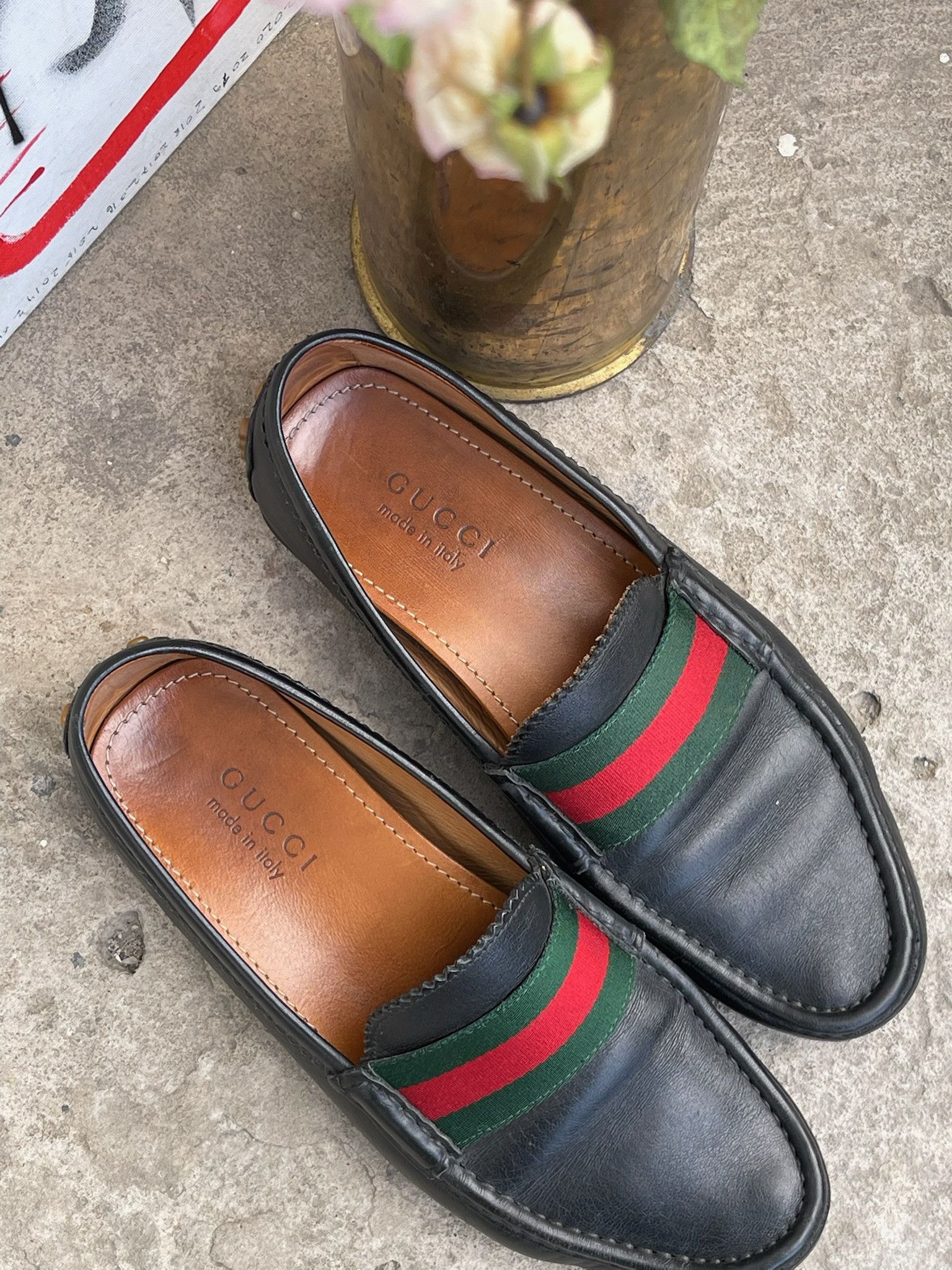 Gucci Gucci Leather Driver / Moccasin Shoes Size US 8 / EU 41 - 4 Thumbnail