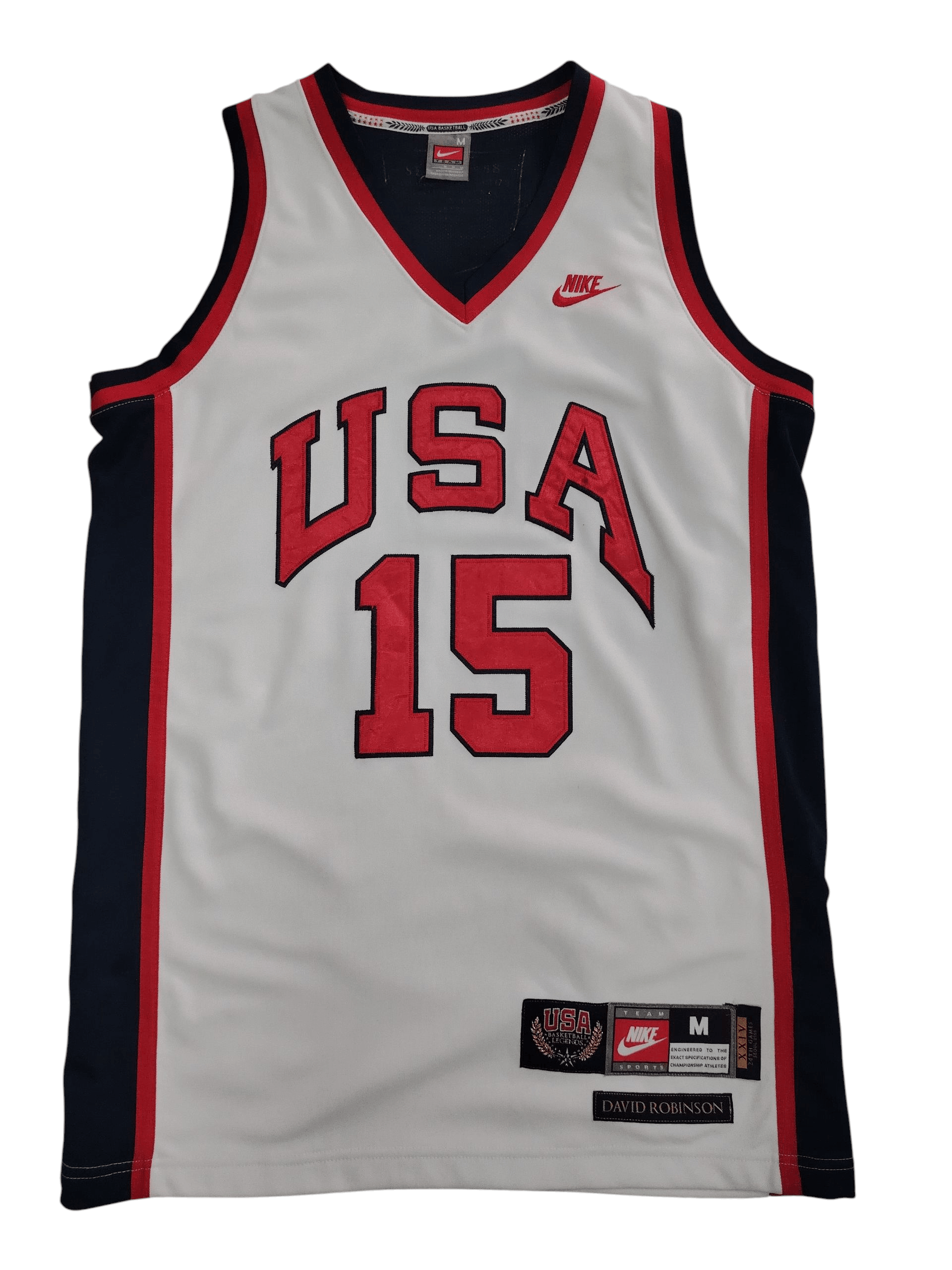 NBA Vintage Nike 1988 USA Olympics David Robinson Basketball NBA Size US M / EU 48-50 / 2 - 1 Thumbnail