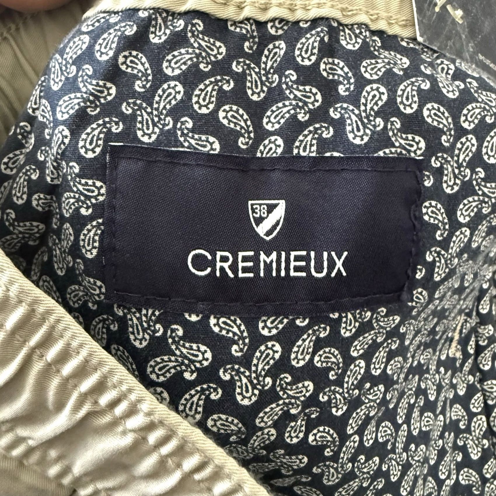 Cremieux Cremieux Joggers Mens 36x32 Beige Solid The Weekend Pant Cotton Elastic Waist Pockets Tapered Regular -Adult- Mens Size US 36 / EU 52 - 2 Thumbnail