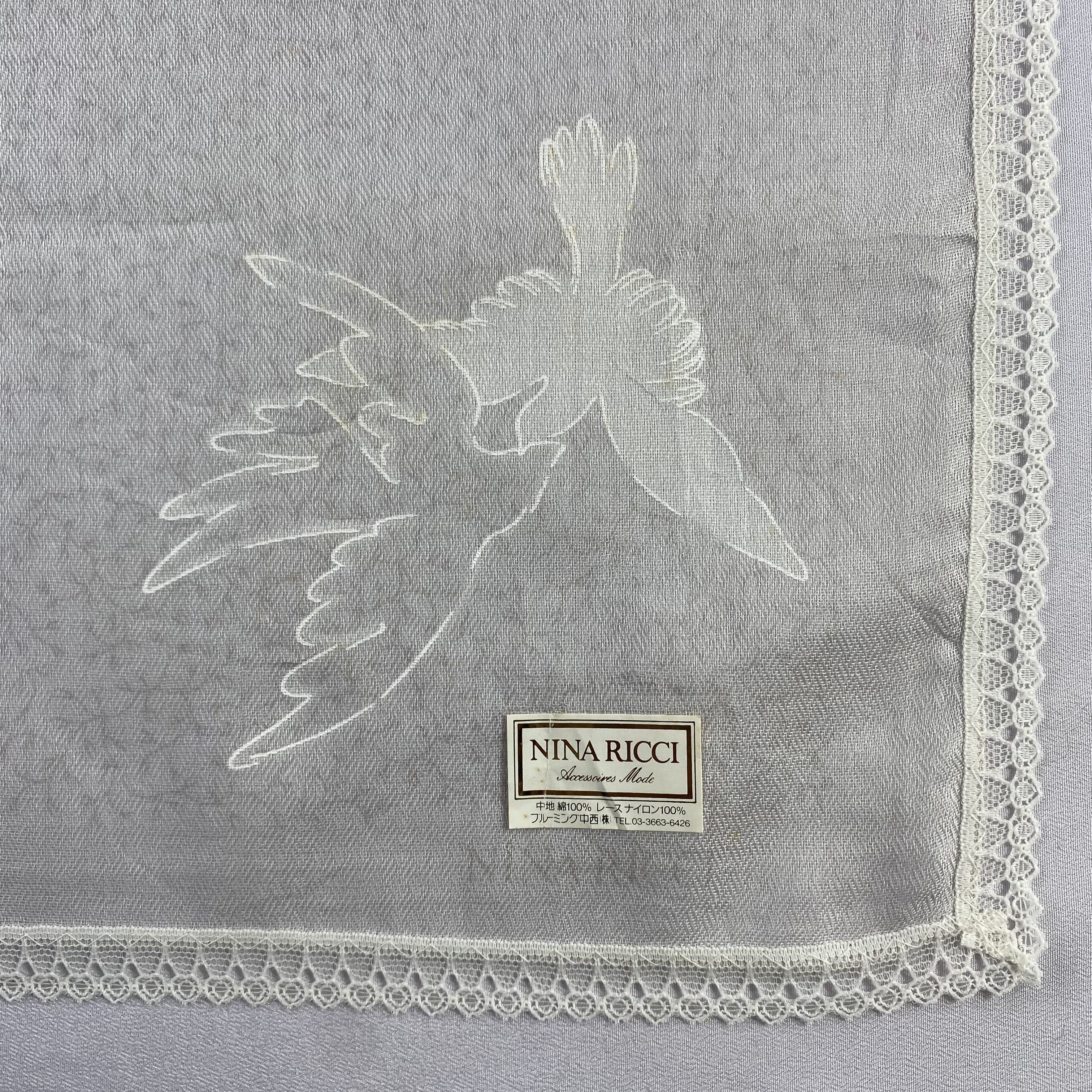 Nina Ricci × Vintage NWT Nina Ricci Handkerchief / Neckerchief / Bandana-P1222 Size ONE SIZE - 4 Thumbnail