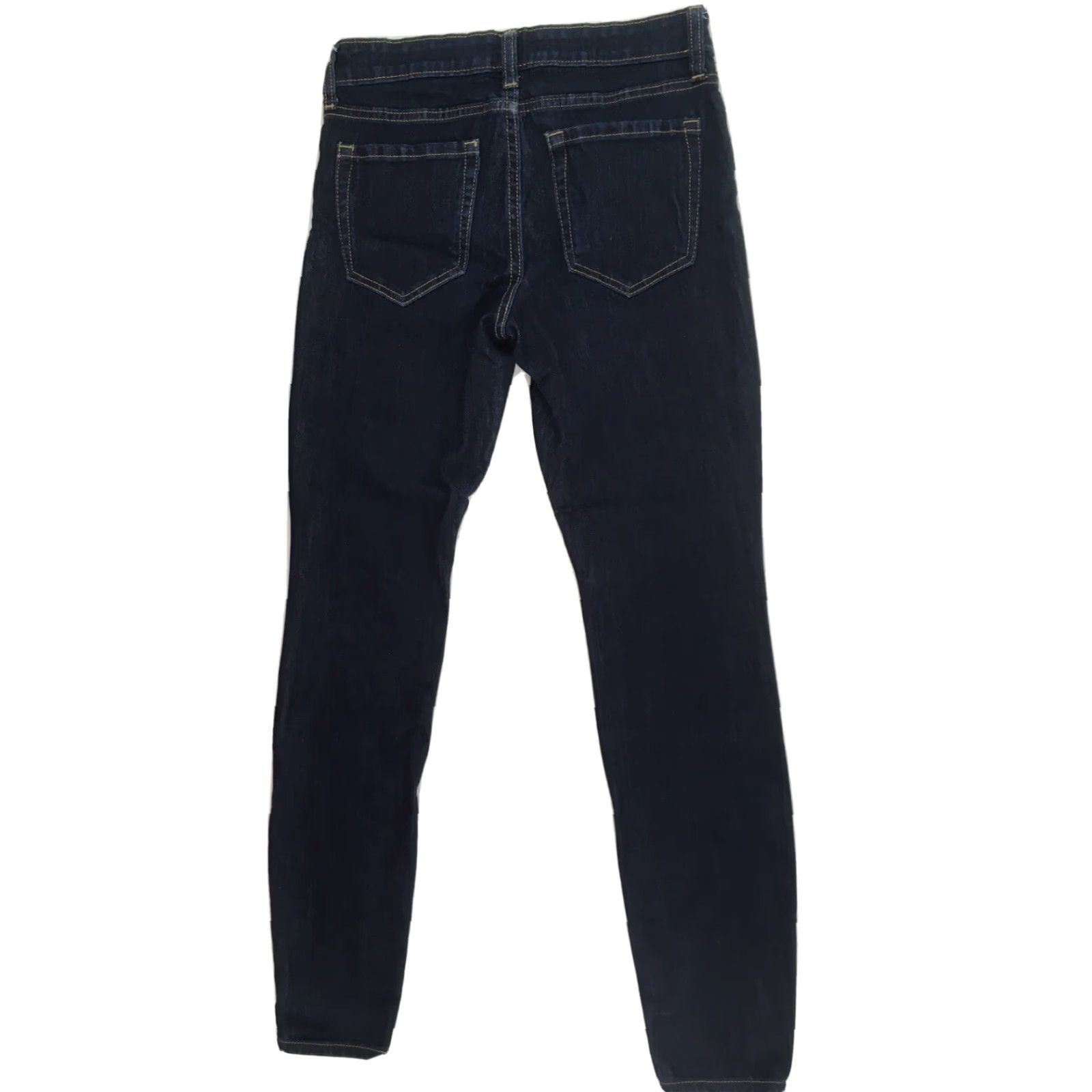 Gap Gap Jeans Size 0/25 Dark Wash Denim Mid Rise Stretchy Watch Pocket Womens Jeans Size 27" / US 4 / IT 40 - 2 Thumbnail