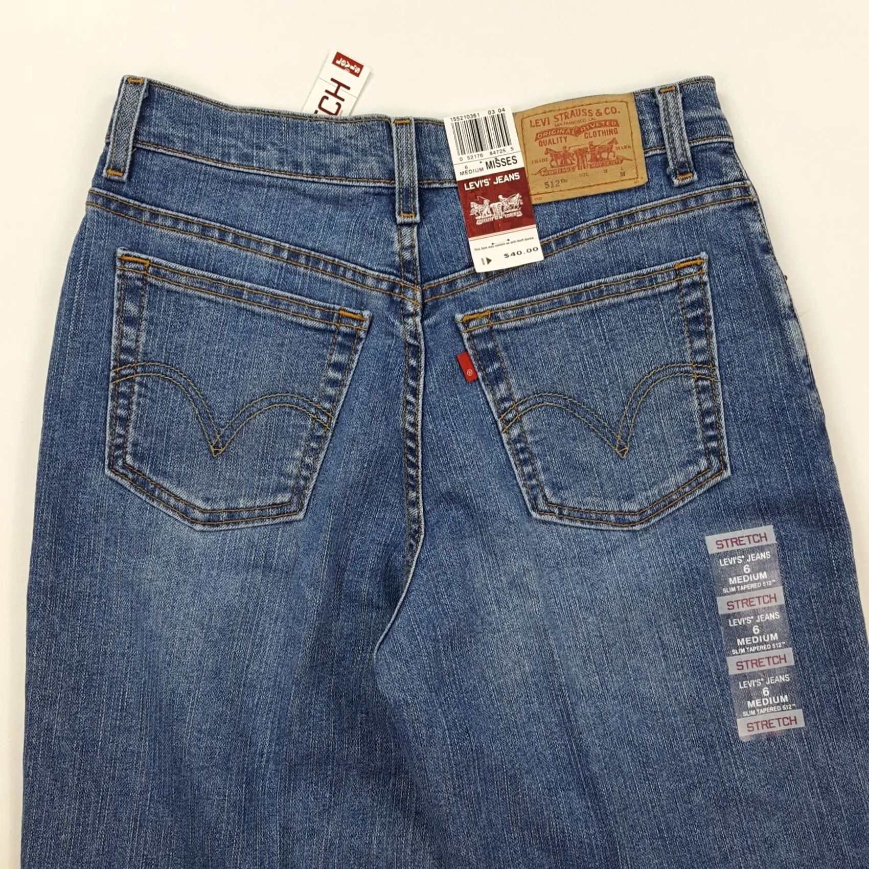 Levi's VINTAGE Levi's 512 Slim Denim Blue Jeans Women Size 6 28" 31" Inseam Size 28" / US 6 / IT 42 - 6 Thumbnail