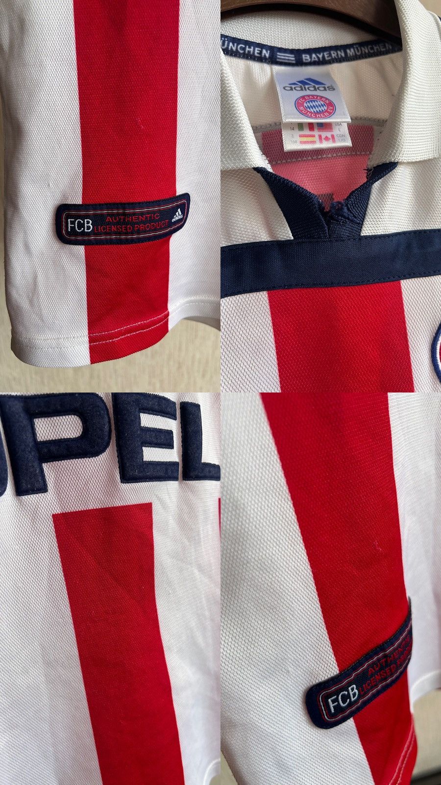 Adidas × Vintage Adidas Bayern Munich Pizarro 2001/02 Home Jersey Size US XS / EU 42 / 0 - 8 Thumbnail