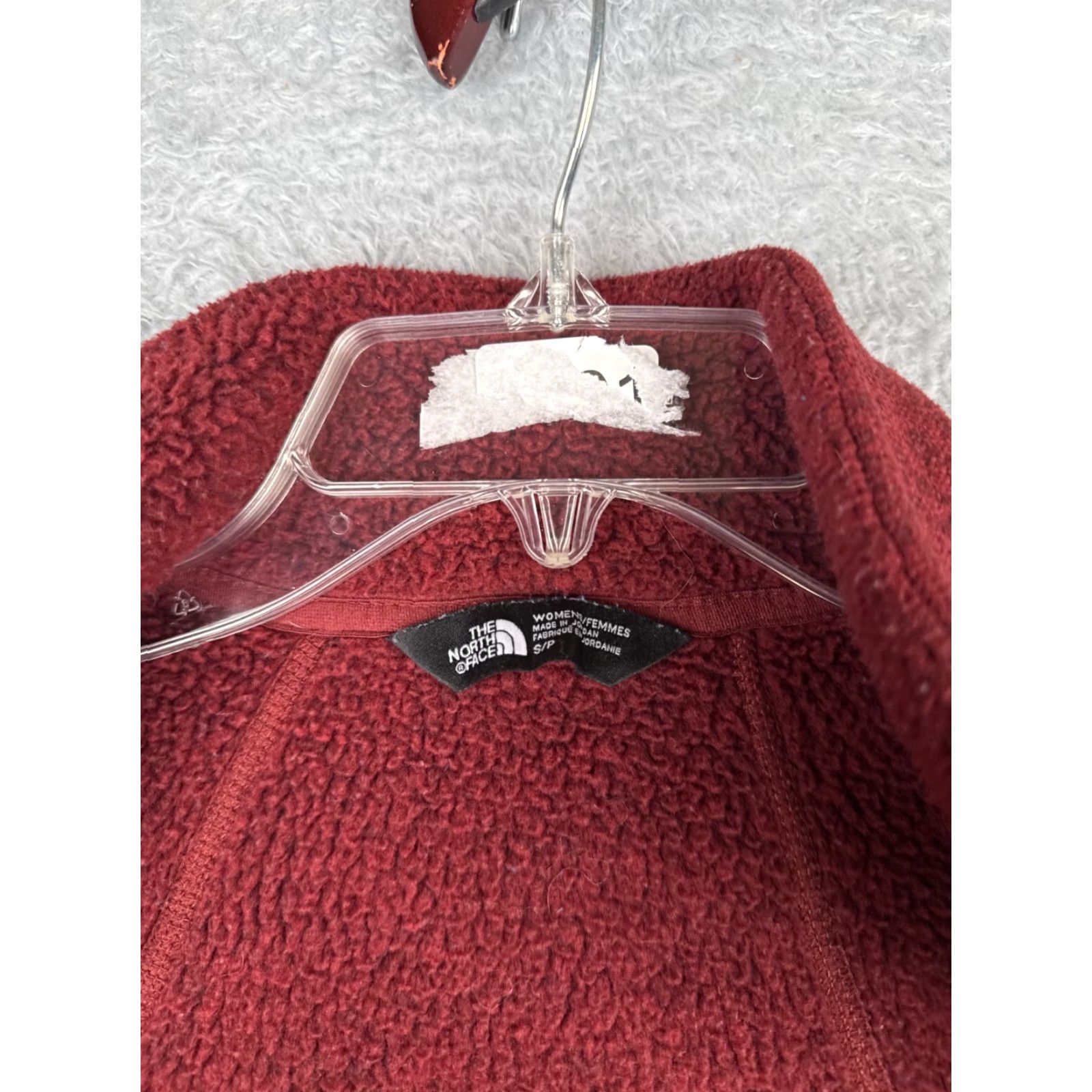 The North Face The North Face Jacket Women Small Red Polyester Fleece Knit Shell Full Zip Mock Size S / US 4 / IT 40 - 3 Thumbnail