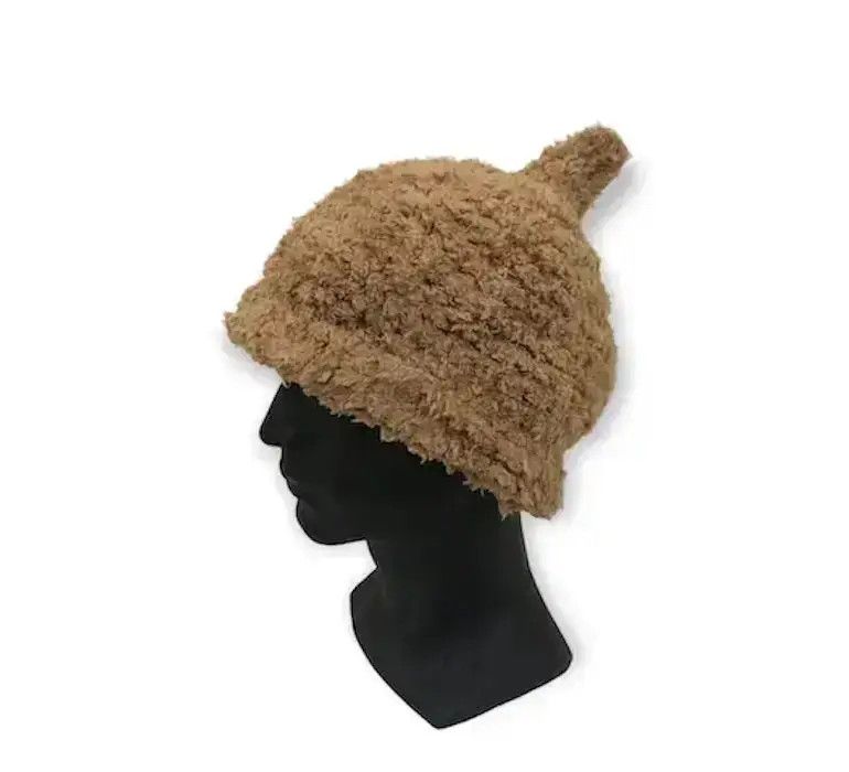Vintage Rare Japanese Brand Fleece Plain Beanie Hat Size ONE SIZE - 1 Thumbnail