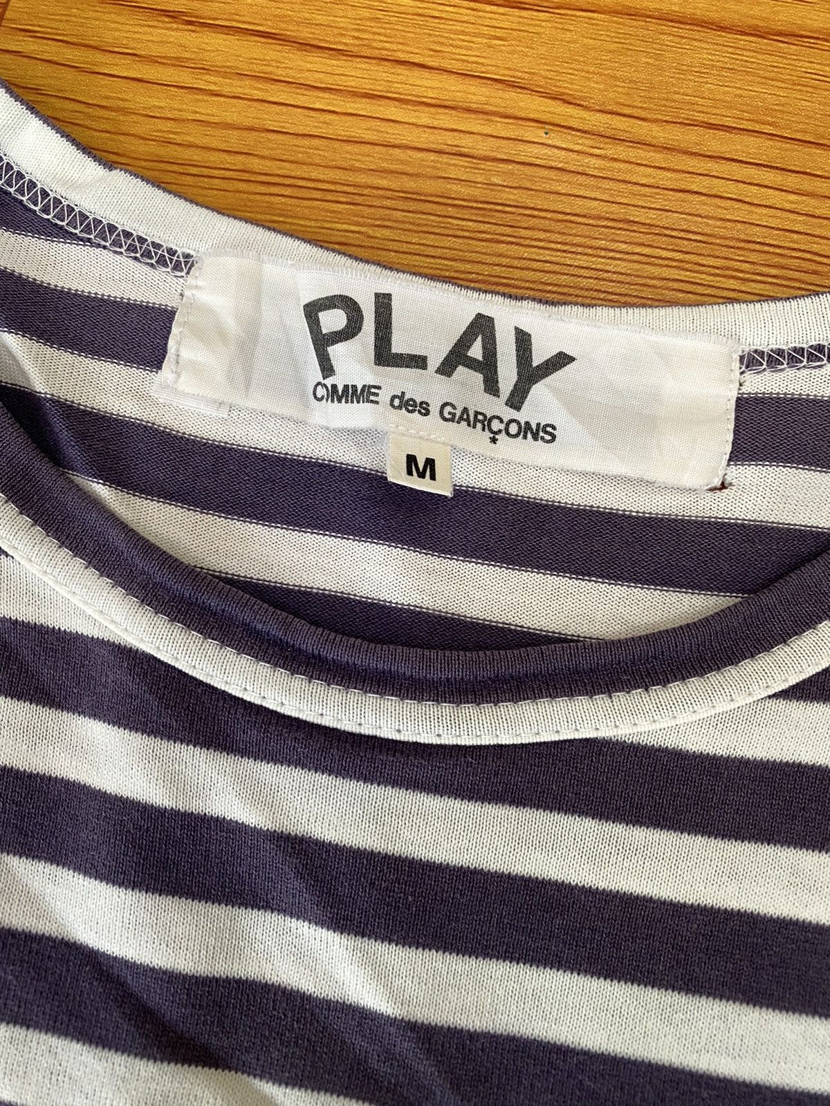 Comme des Garcons × Comme des Garcons PLAY × Japanese Brand Comme Des Garcons Play Stripes Long Sleeve Size US S / EU 44-46 / 1 - 3 Thumbnail