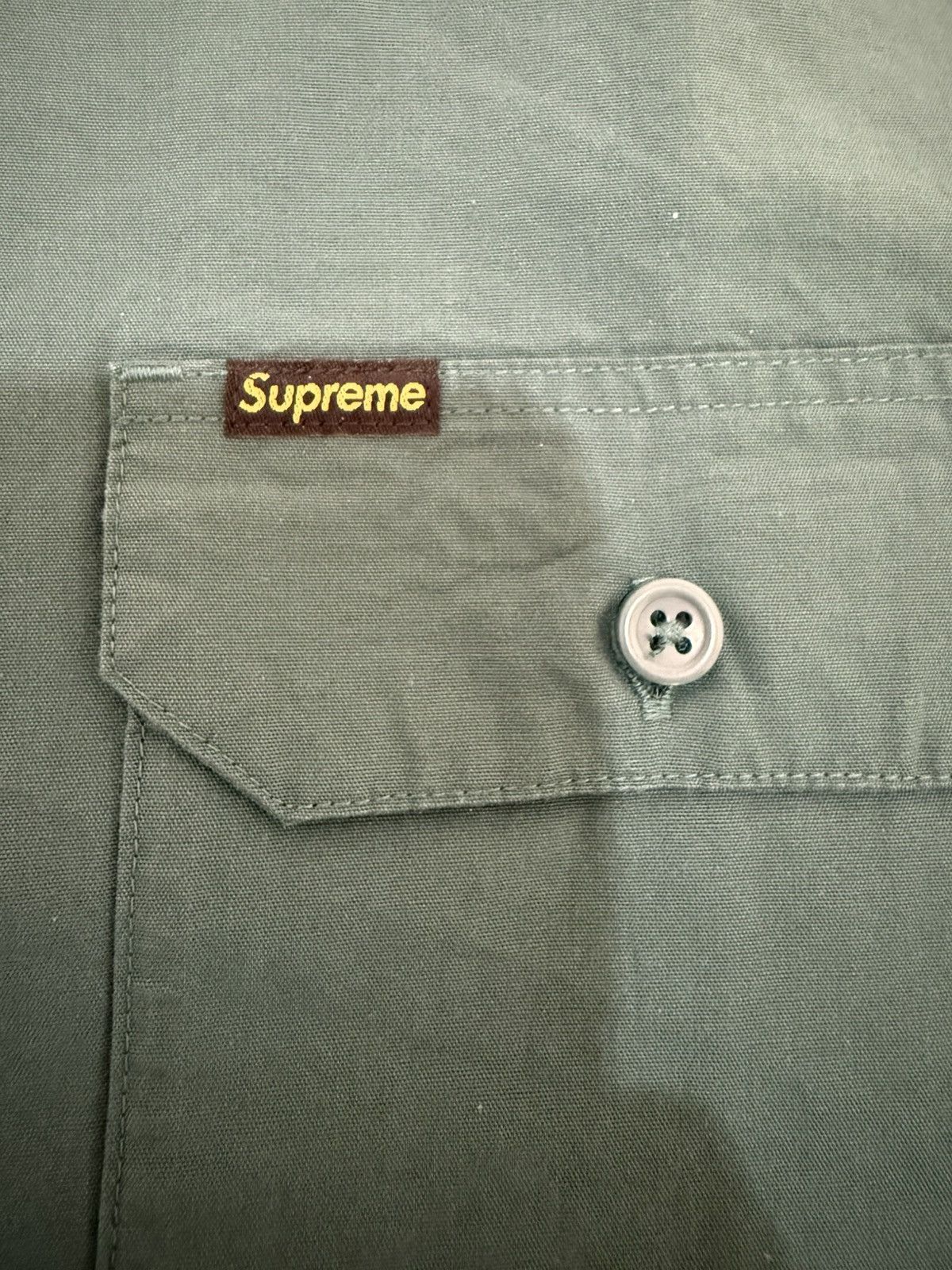 Supreme Supreme Ghostface S S 26 Work Shirt Size M Green Size US M / EU 48-50 / 2 - 12 Thumbnail