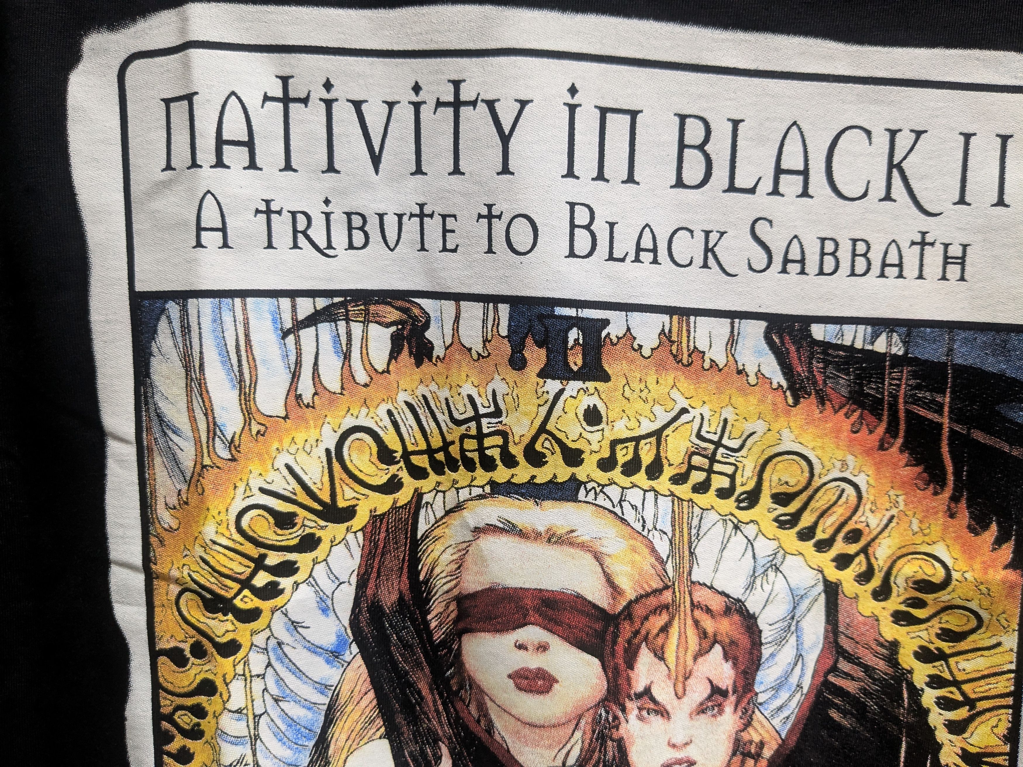 Black Sabbath black Sabbath nativity in black cover album tshirt small Size US S / EU 44-46 / 1 - 2 Thumbnail