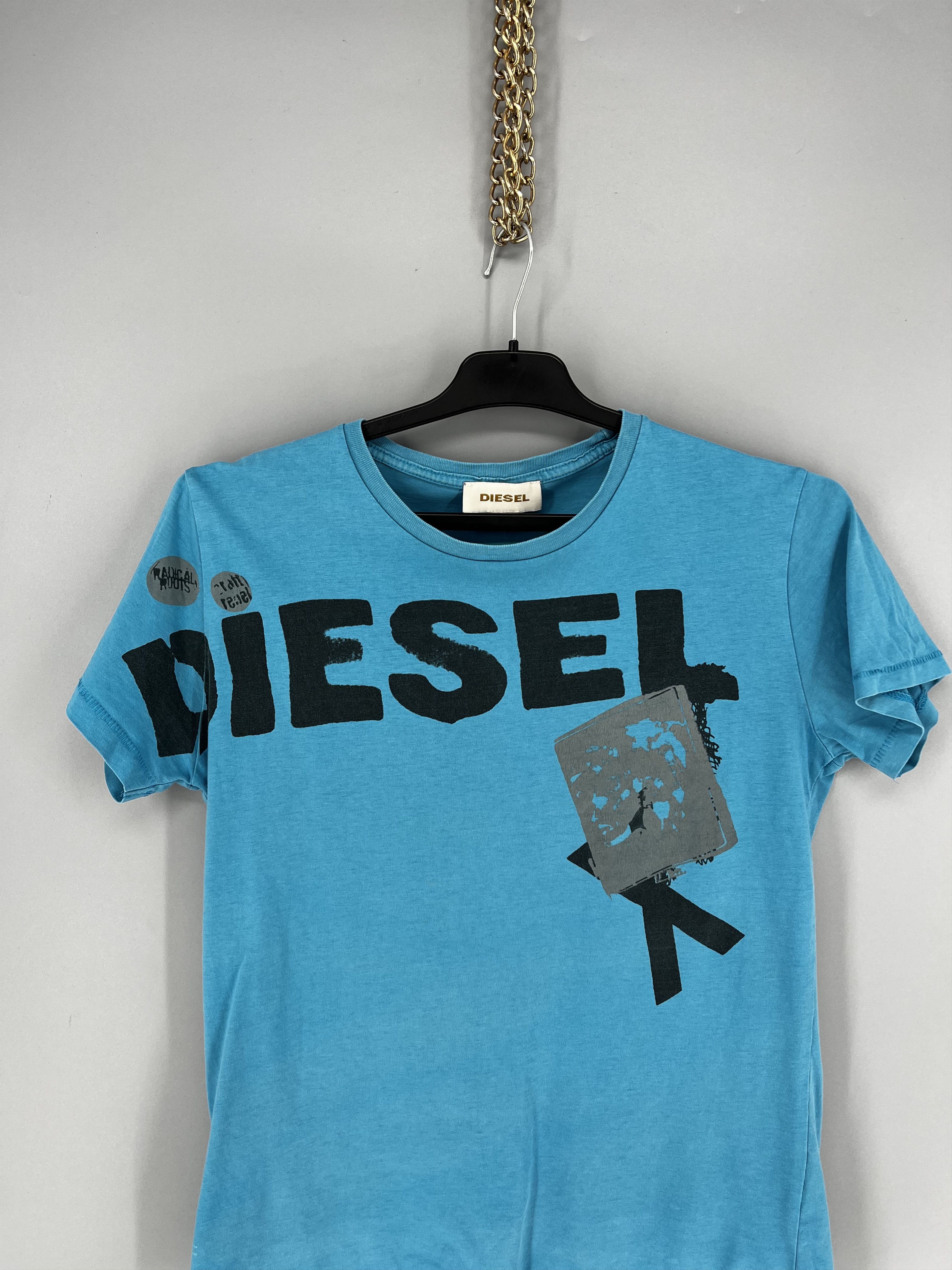 Other Vintage Diesel Japanese Y2K Style Tee Casual Streetwear 90s Size M / US 6-8 / IT 42-44 - 6 Thumbnail
