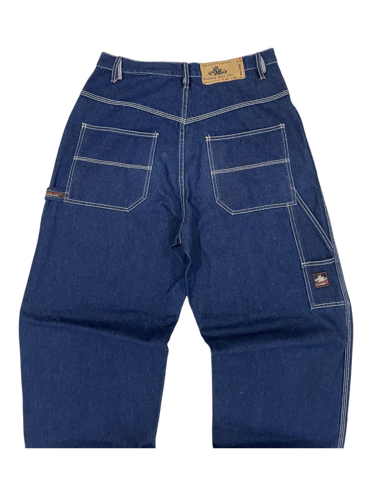 Eminem × JNCO × Rap Tees Y2K PNB Nation Eminem Super Baggy Rap Carpenter Skater Jeans Size US 36 / EU 52 - 2 Thumbnail