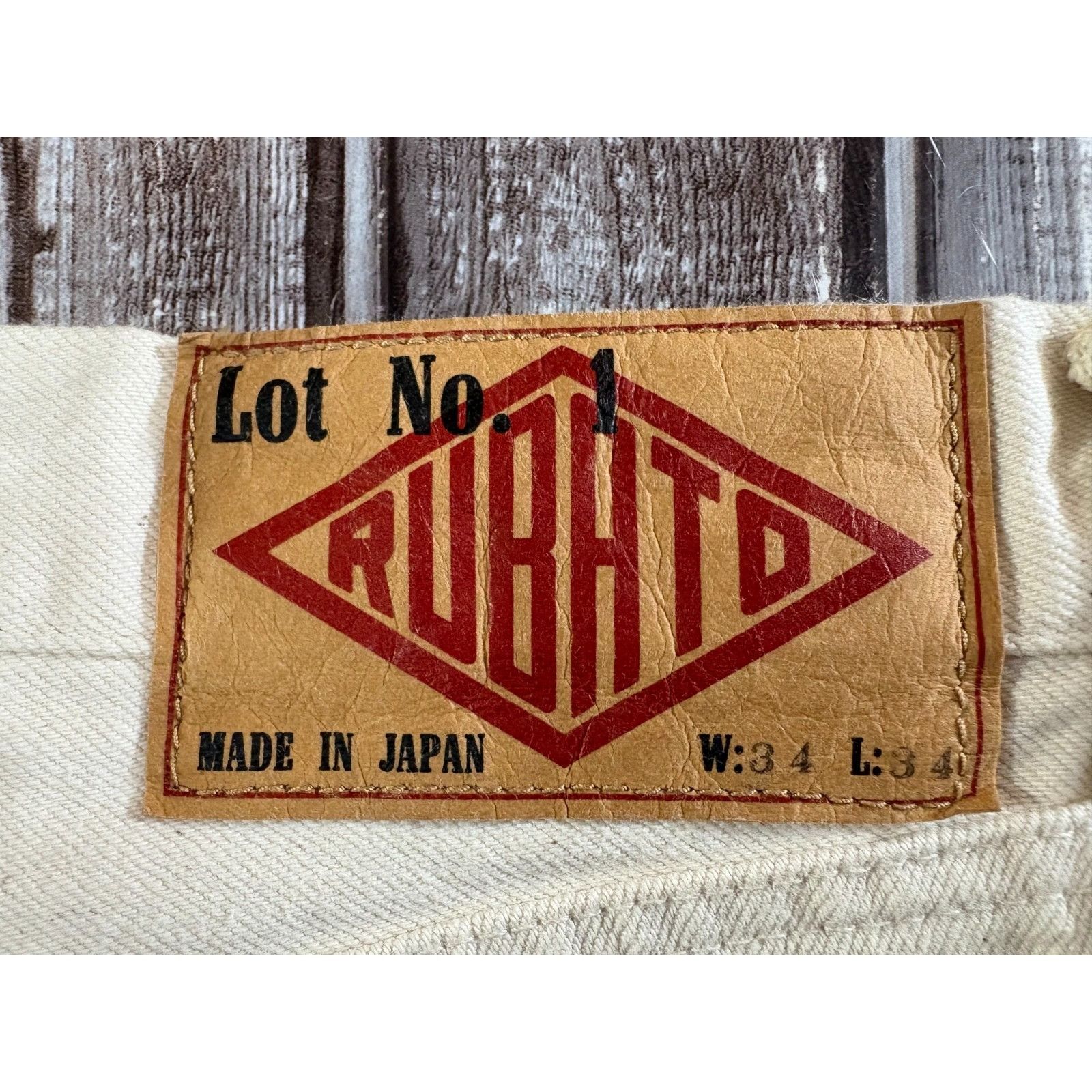 Rubato Rubato Undyed Selvedge Denim Jeans size 33 color Cream Natur Size US 33 - 5 Thumbnail