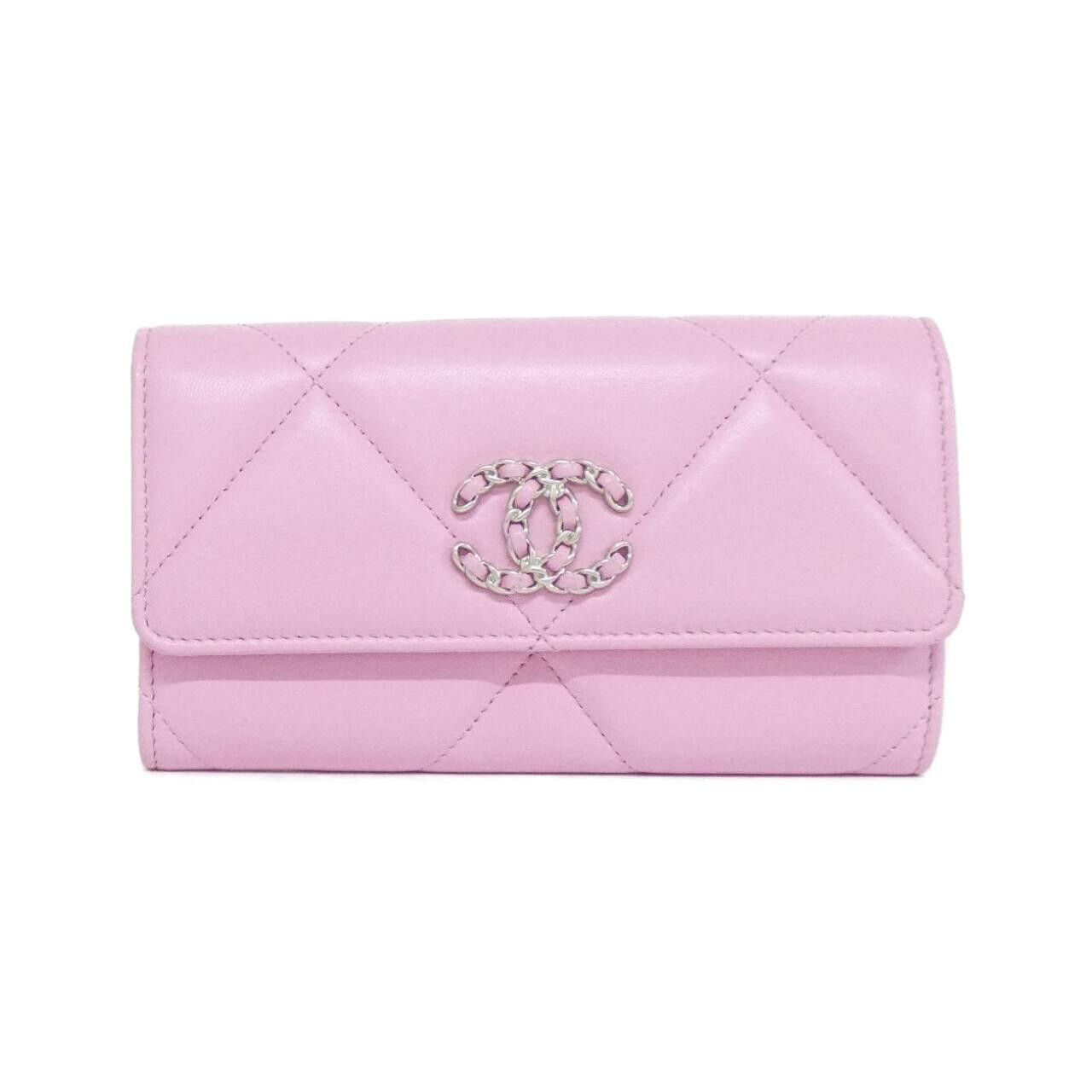 Chanel Chanel Chanel Chanel19 Lambskin Long Bifold Wallet Leather Short Wallet AP0953 DUTY FREE for USA Size ONE SIZE - 1 Thumbnail