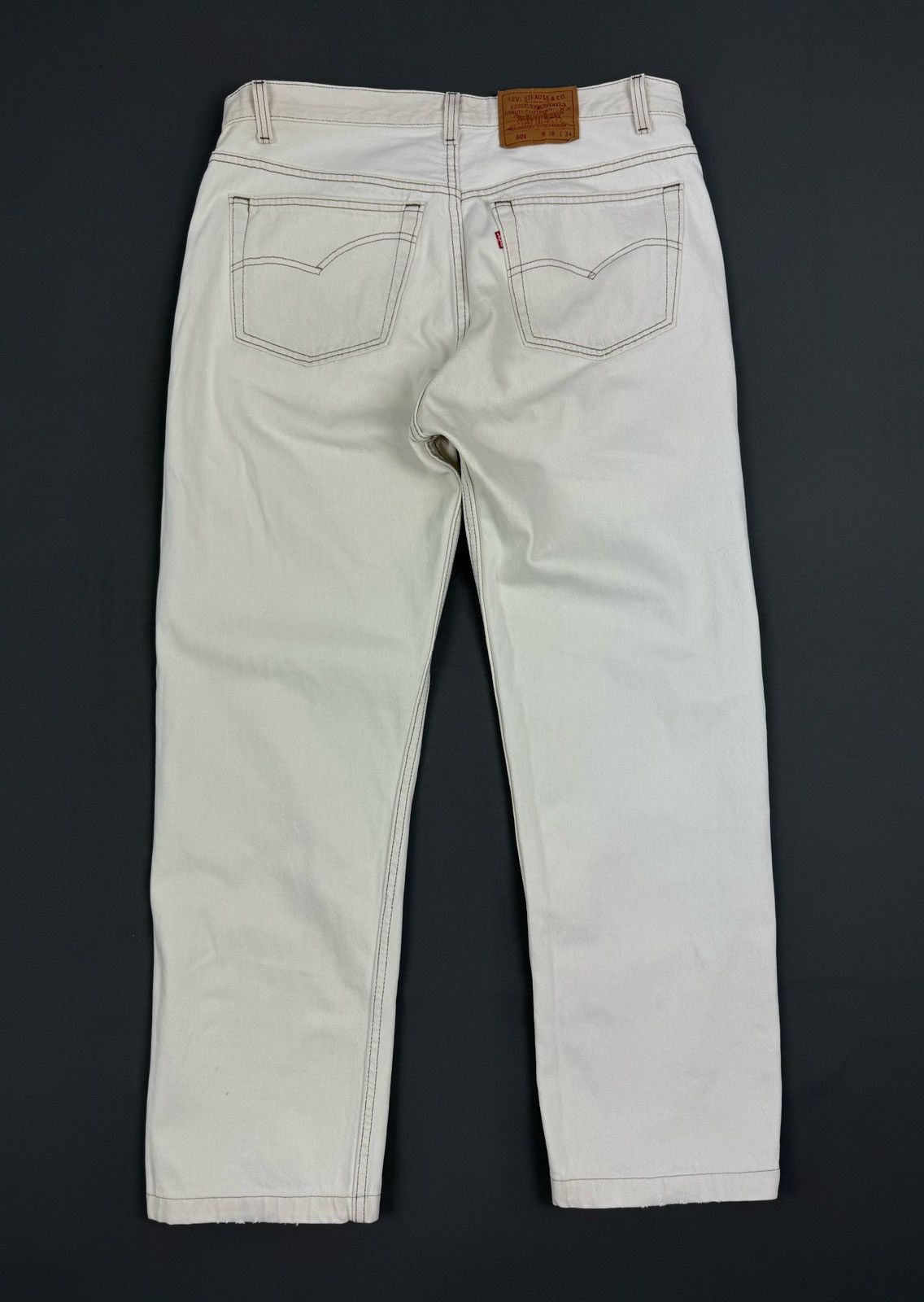 Levi's 90’s Vintage Faded Levi’s 501 White Jeans Pants Made in USA Size US 38 / EU 54 - 16 Thumbnail