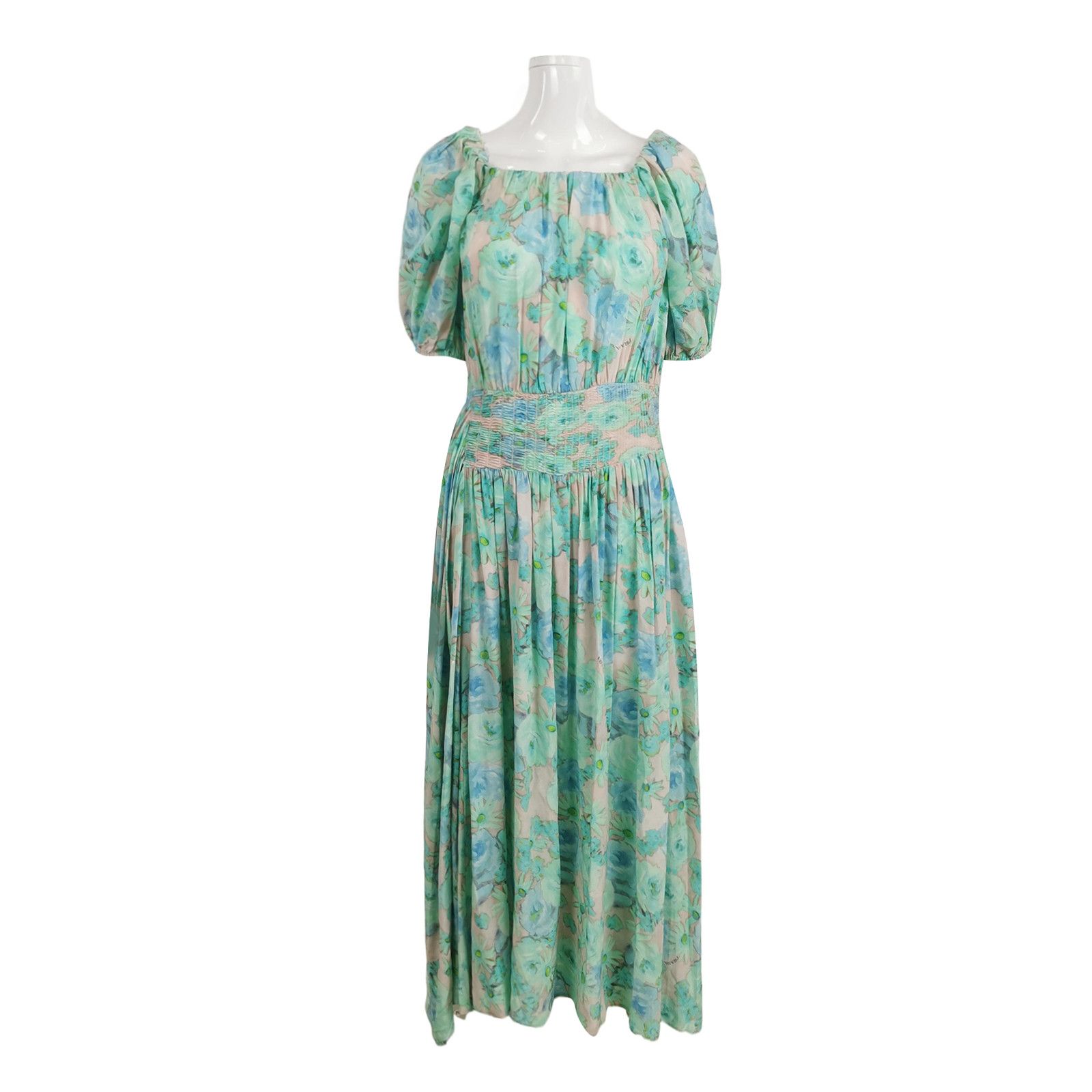 Prada Prada Floral Silk Maxi Dress Size IT 40 Size S / US 4 / IT 40 - 1 Thumbnail