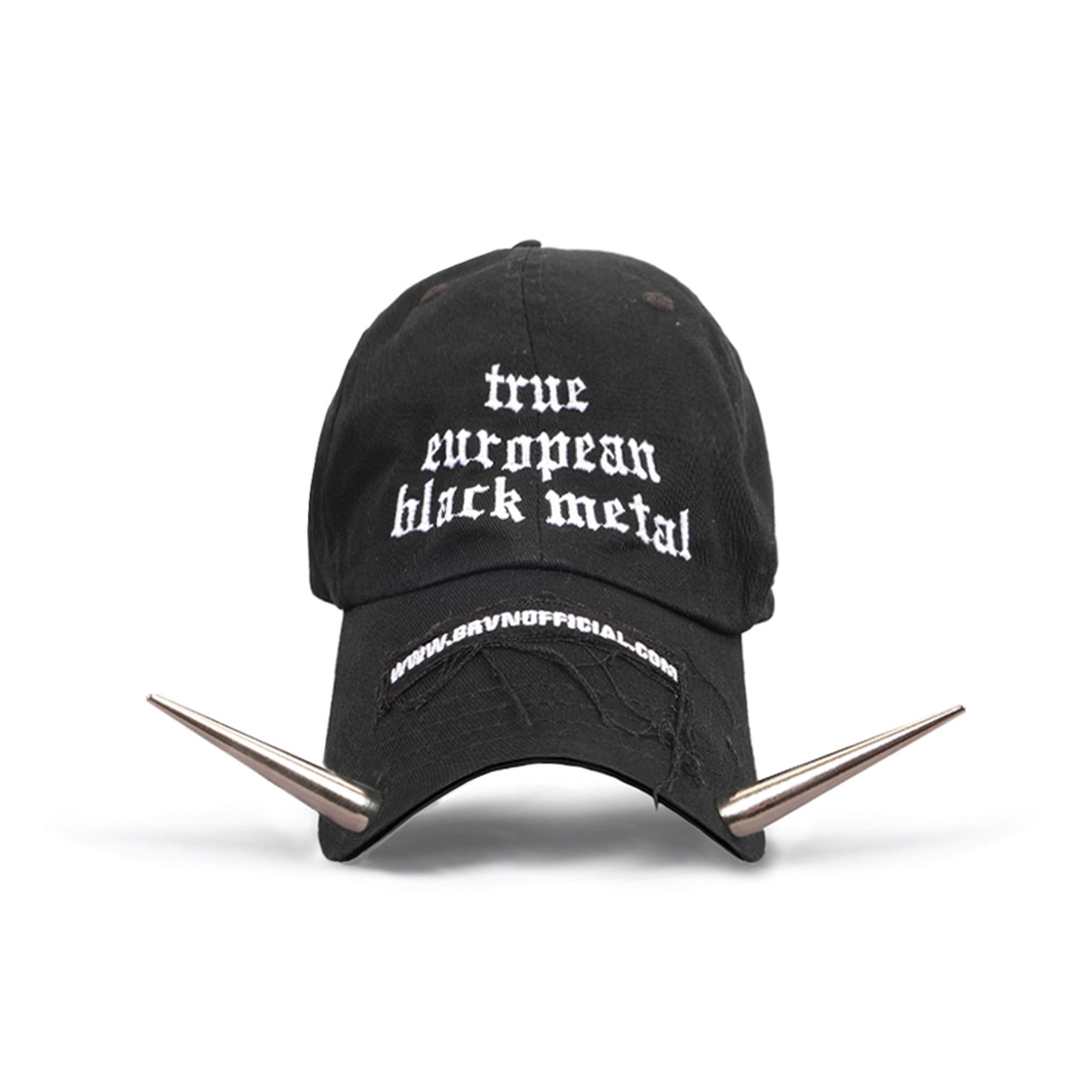 Japanese Brand TRUE EUROPEAN BLACK METAL SPIKES CAP Size ONE SIZE - 2 Thumbnail