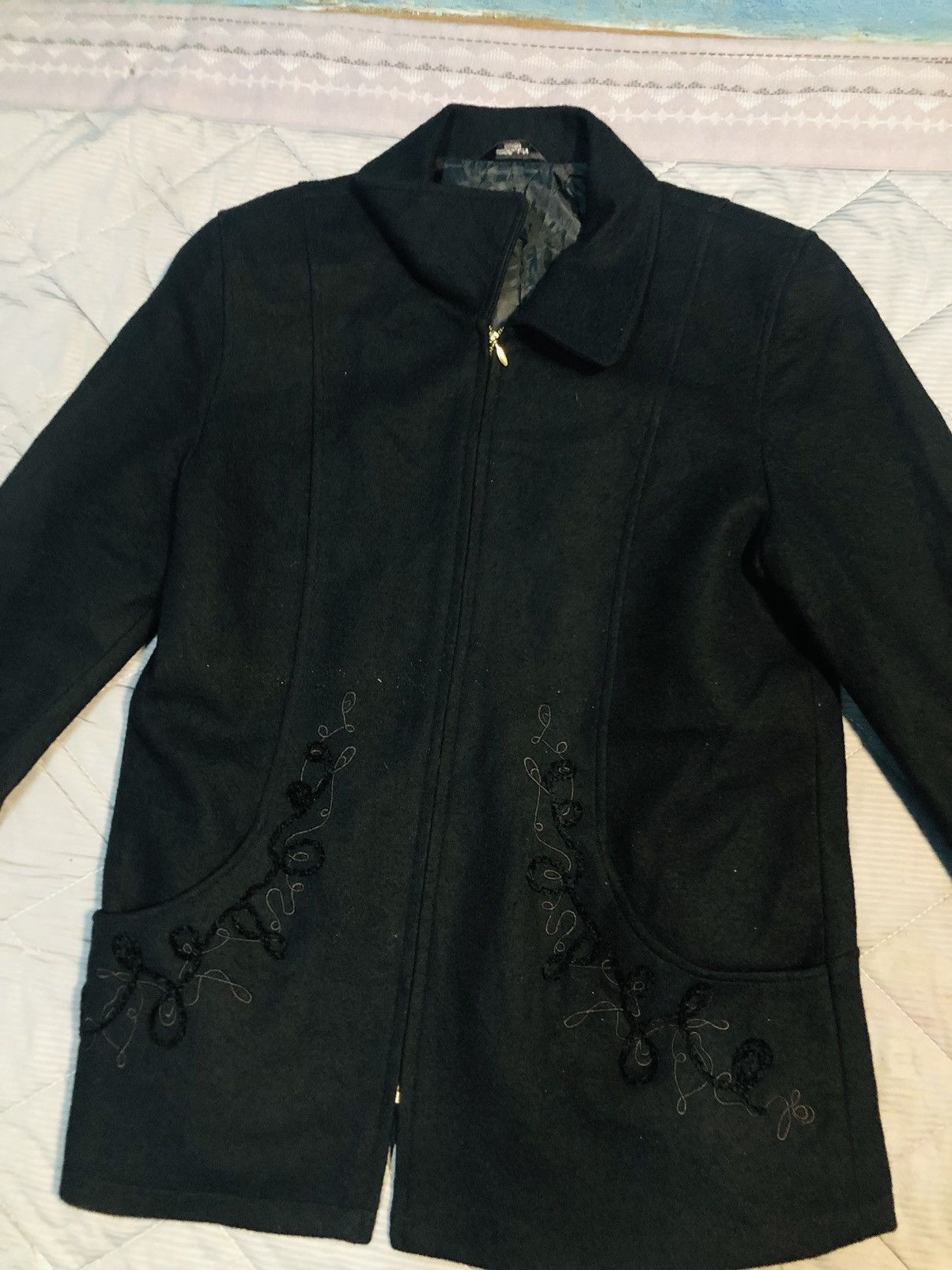 Japanese Brand Elegance Fashion Zippered Jacket (25) Size US M / EU 48-50 / 2 - 3 Thumbnail