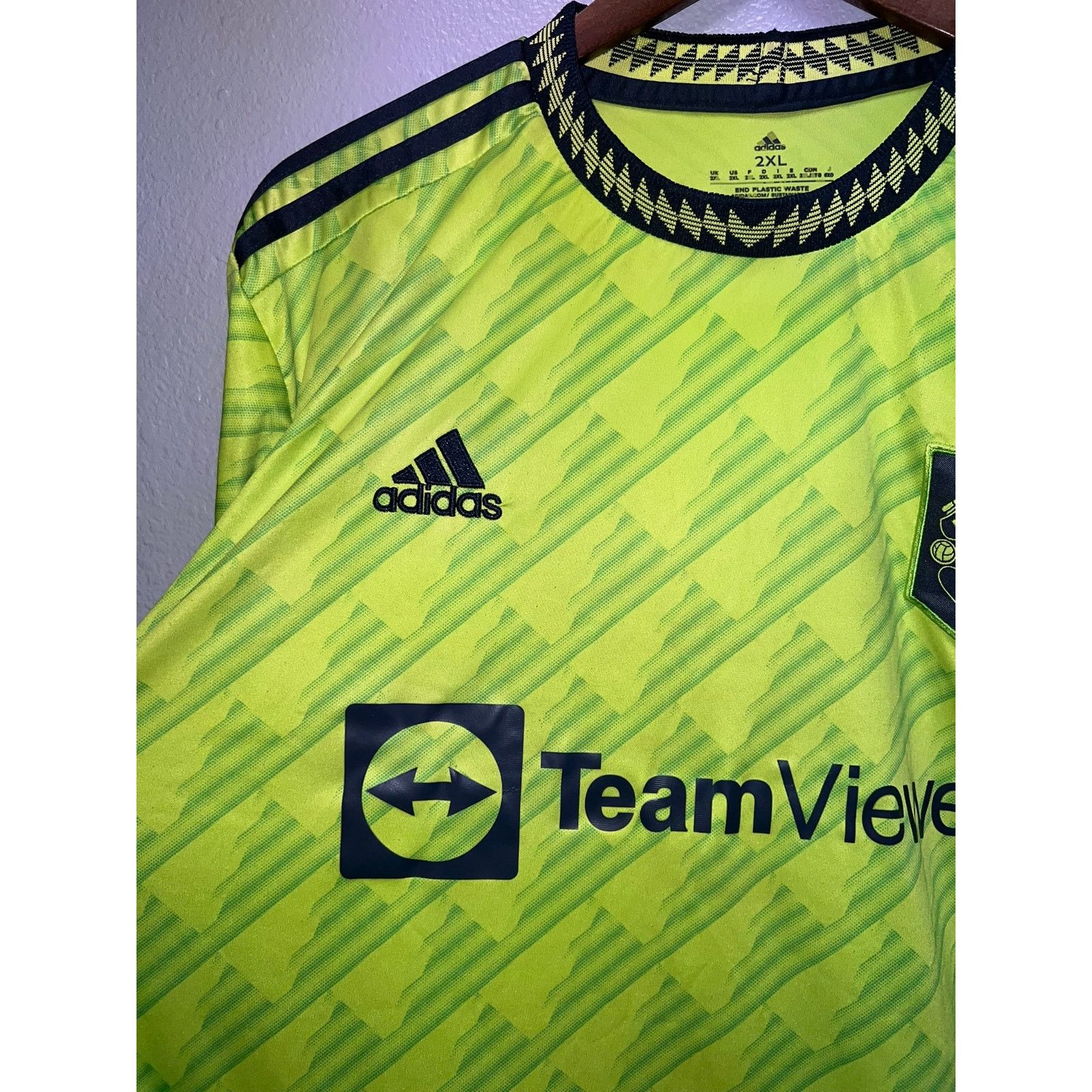Adidas Adidas Manchester United Jersey Green Aeroready Carson FC XL Size US XL / EU 56 / 4 - 2 Thumbnail