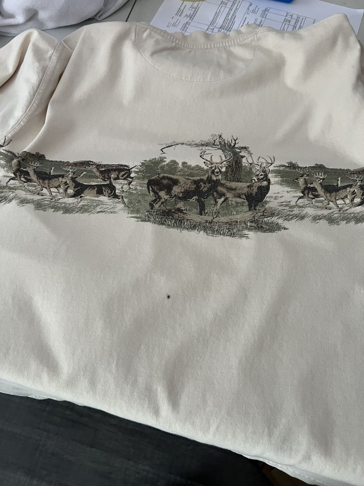 Redhead 90s Deer Habitat Animal Nature Tee Size US M / EU 48-50 / 2 - 6 Thumbnail