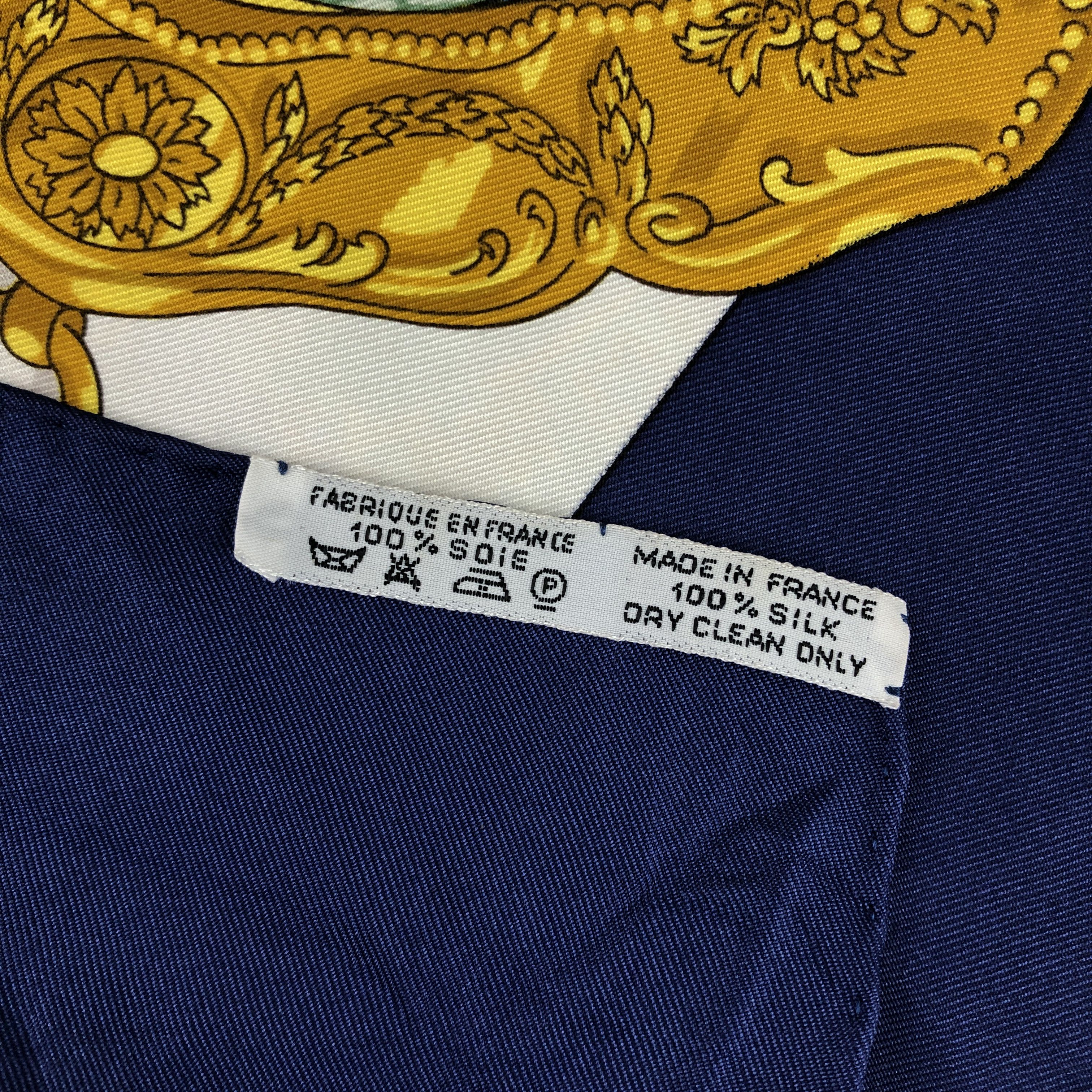 Hermes × Vintage Vintage Hermes SILK Scarf Twill Stole Wraps Scarves Size ONE SIZE - 12 Thumbnail