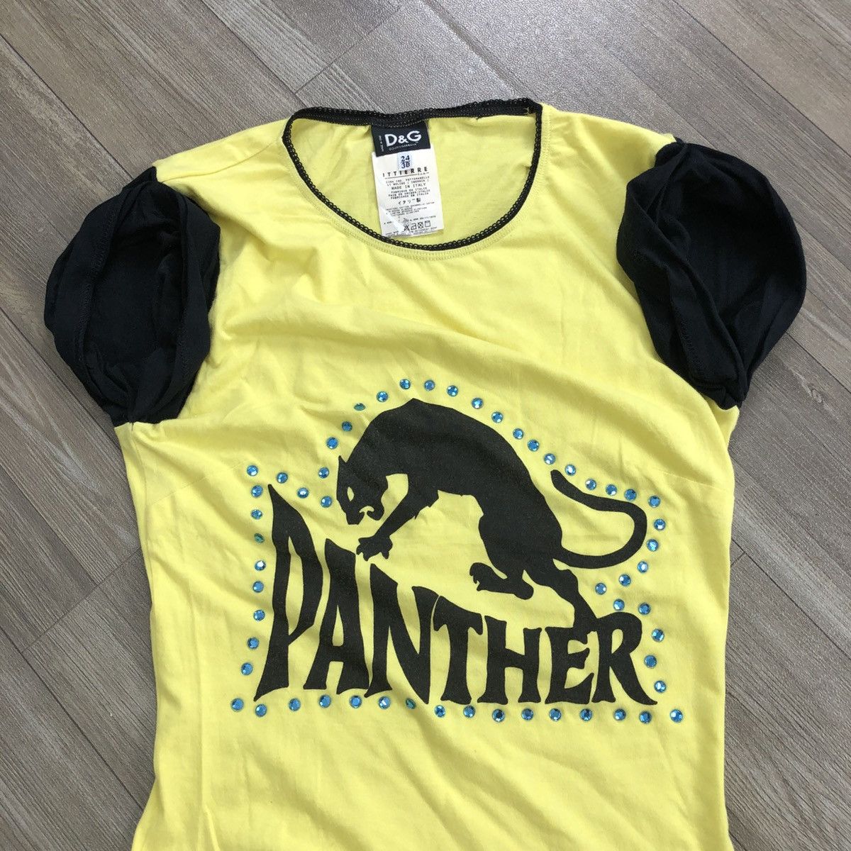Dolce & Gabbana × Vintage Vintage Dolce & Gabbana Luxury Panther Studded Graphic Tee Size XS / US 0-2 / IT 36-38 - 2 Thumbnail