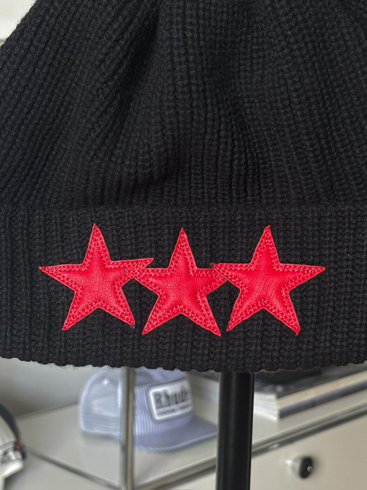 Chrome Hearts CHROME HEARTS | CASHMERE STAR PATCH CROSS DADDY BEANIE Size ONE SIZE - 3 Thumbnail