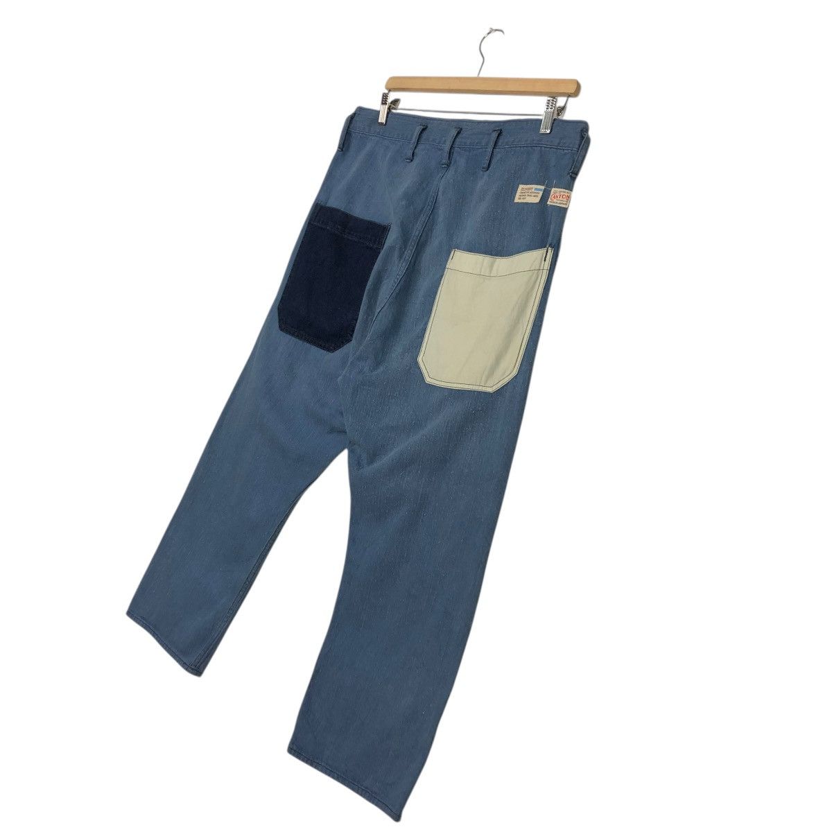 Japanese Brand 🔥VINTAGE CANTON OVERALLS PANTS INDIGO UNION MADE Size US 34 / EU 50 - 14 Thumbnail