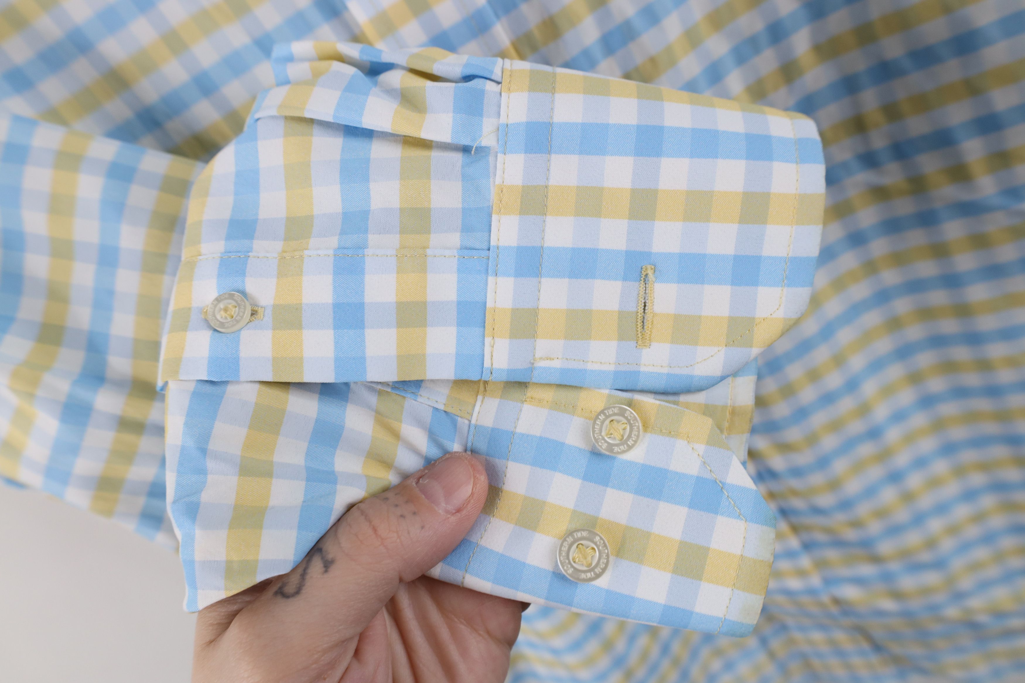 Southern Tide Southern Tide Stretch Collared Button Down Shirt Plaid Size US M / EU 48-50 / 2 - 6 Thumbnail