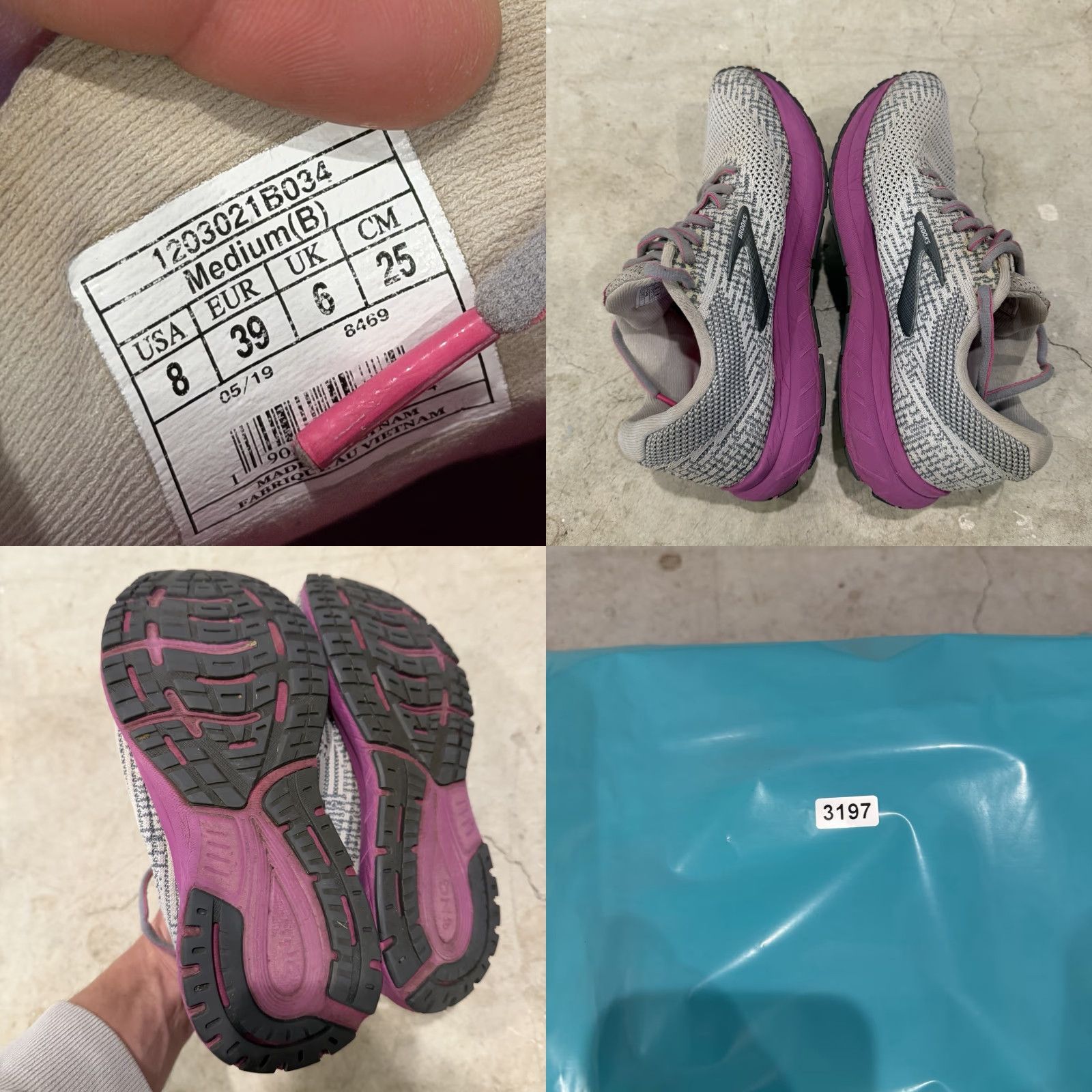 Brooks Brooks Revel Athletic Sneakers Womens Size 8 Gray Purple Running 1203021B034 Low Top Shoes Logo Modern Sportwear Sneakers Women Size US 6 / IT 36 - 8 Thumbnail