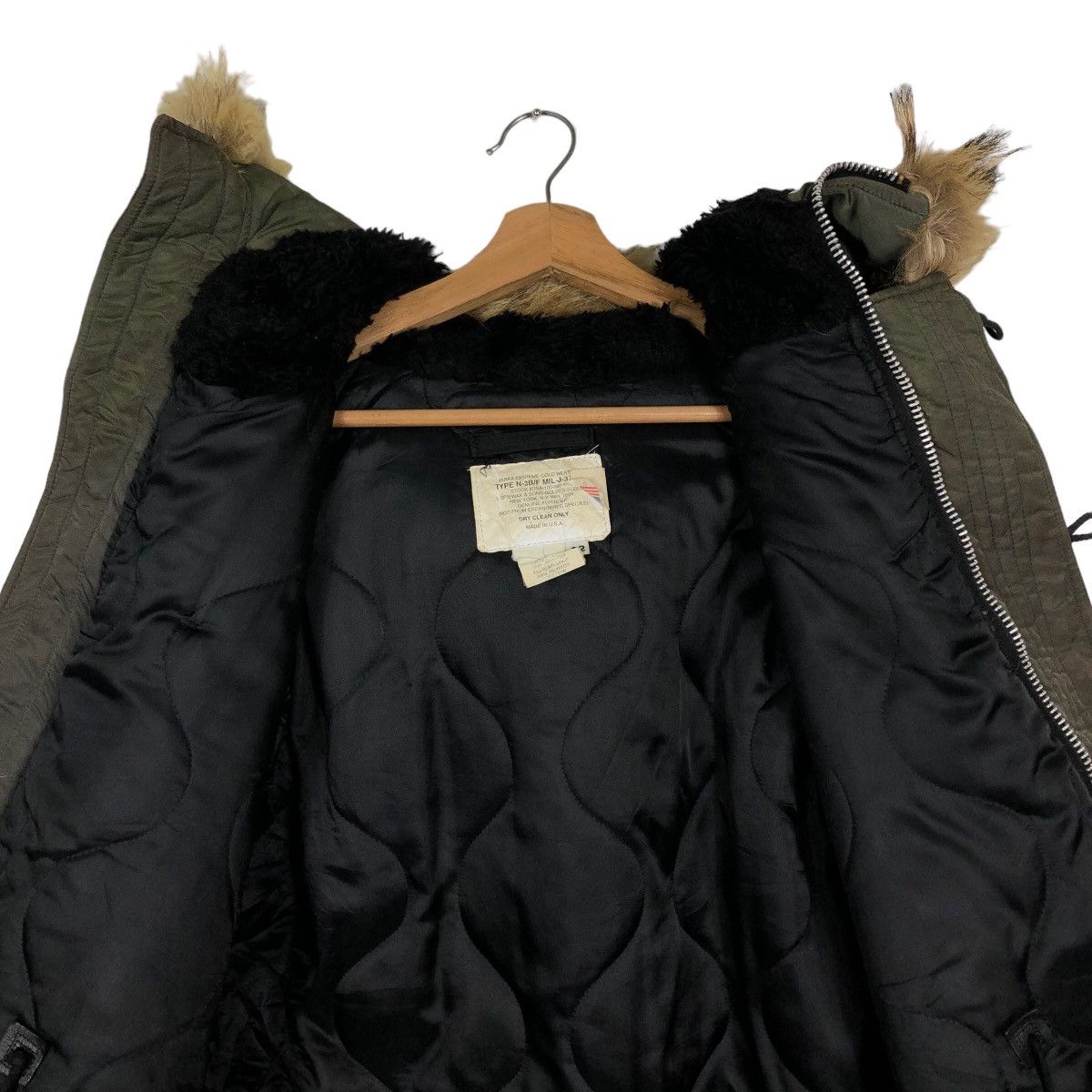 I. Spiewak And Sons 🔥90’s Mink Fur Hoodie Parka Jacket Type N-3B/F Made In USA Size US M / EU 48-50 / 2 - 12 Thumbnail