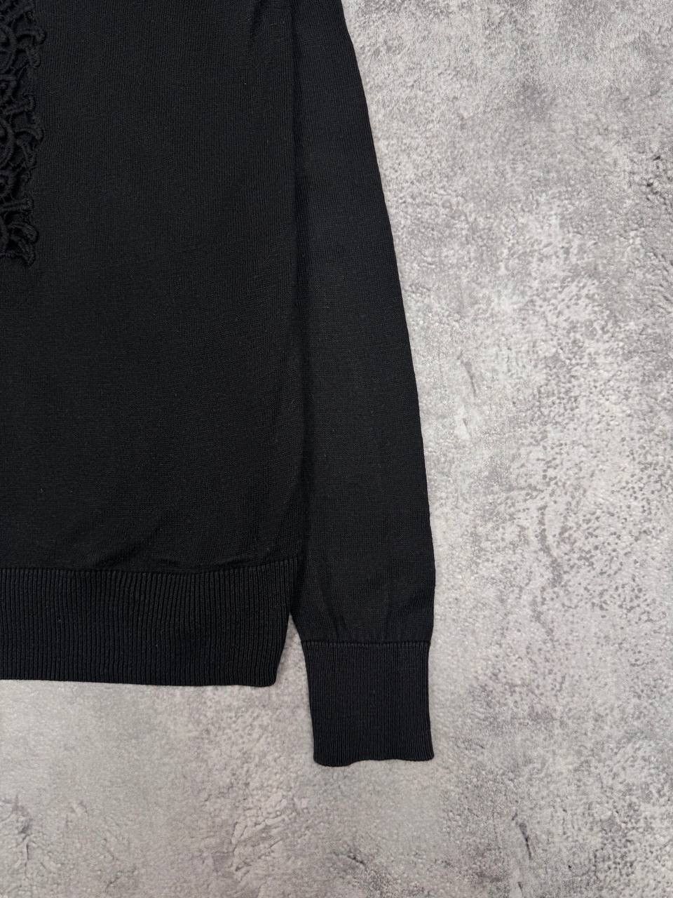 Sandro Sandro Paris Women's Sweater Black Lace Back Long Sleeve Size S / US 4 / IT 40 - 2 Thumbnail