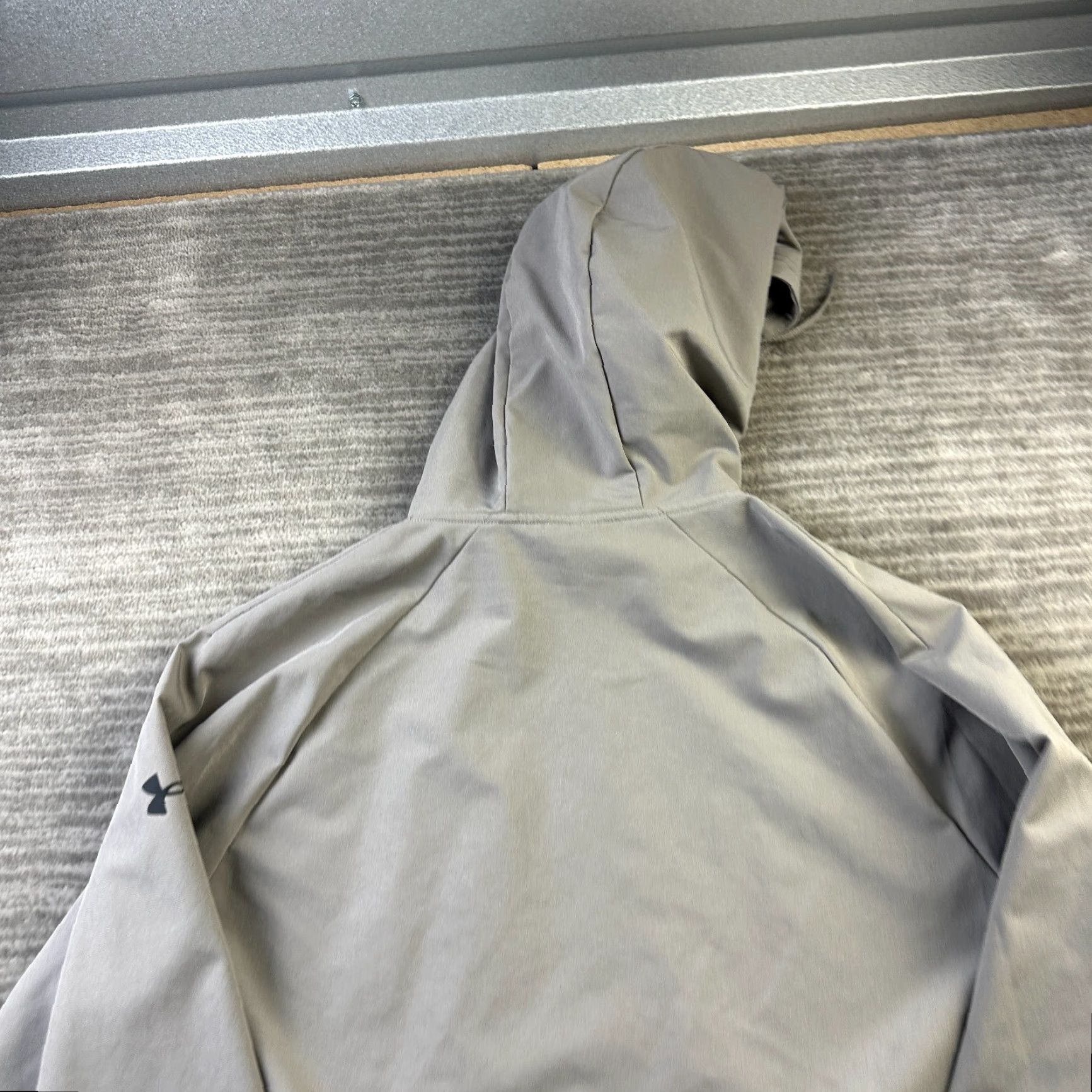 Under Armour Under Armour Hoodie Mens Medium Gray Sportstyle Elite Woven Zip Full Zip Hooded Pockets Logo Size US M / EU 48-50 / 2 - 5 Thumbnail