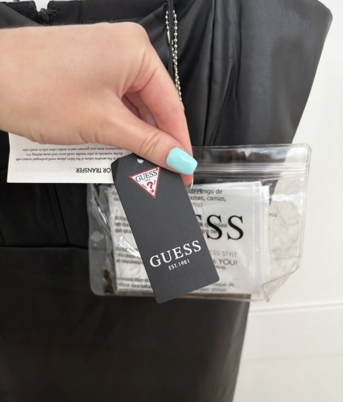 Guess Black leather dress guess Size XS / US 0-2 / IT 36-38 - 4 Thumbnail