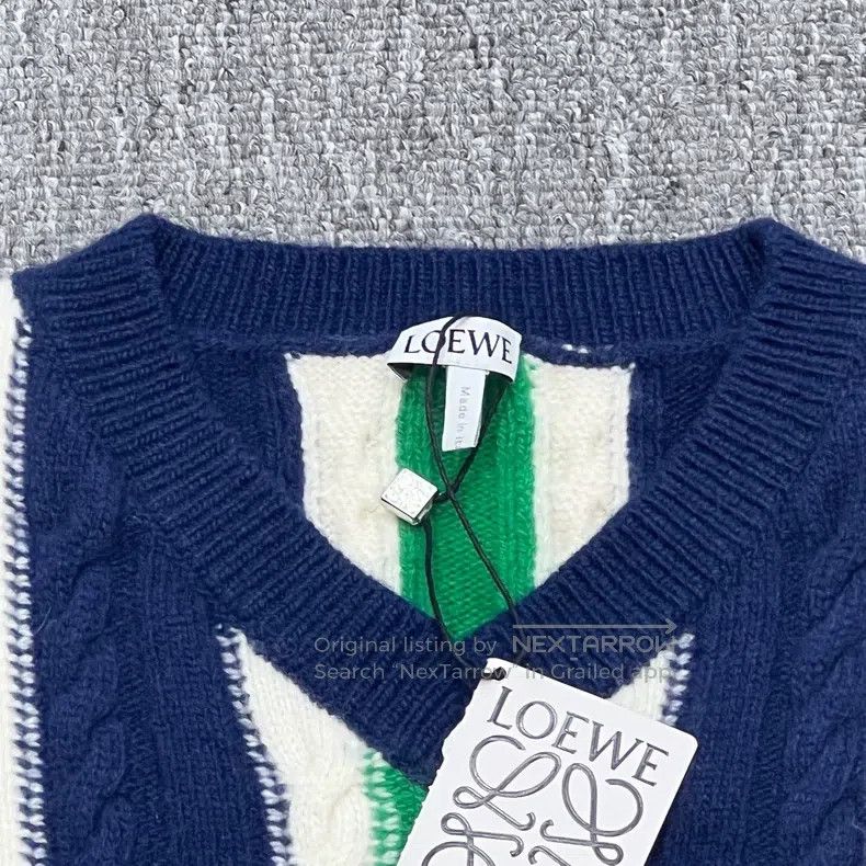 Loewe Loewe Striped Wool Sweater Size L / US 10 / IT 46 - 2 Thumbnail