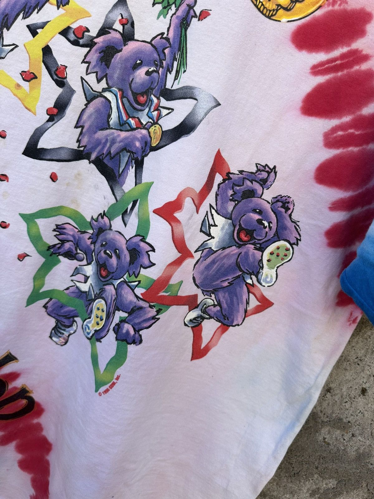 Grateful Dead × Liquid Blue × Vintage Grateful Dead 1996 GDM “Deadcathlon” Olympics Tie-Dye Tee Size US XL / EU 56 / 4 - 5 Thumbnail