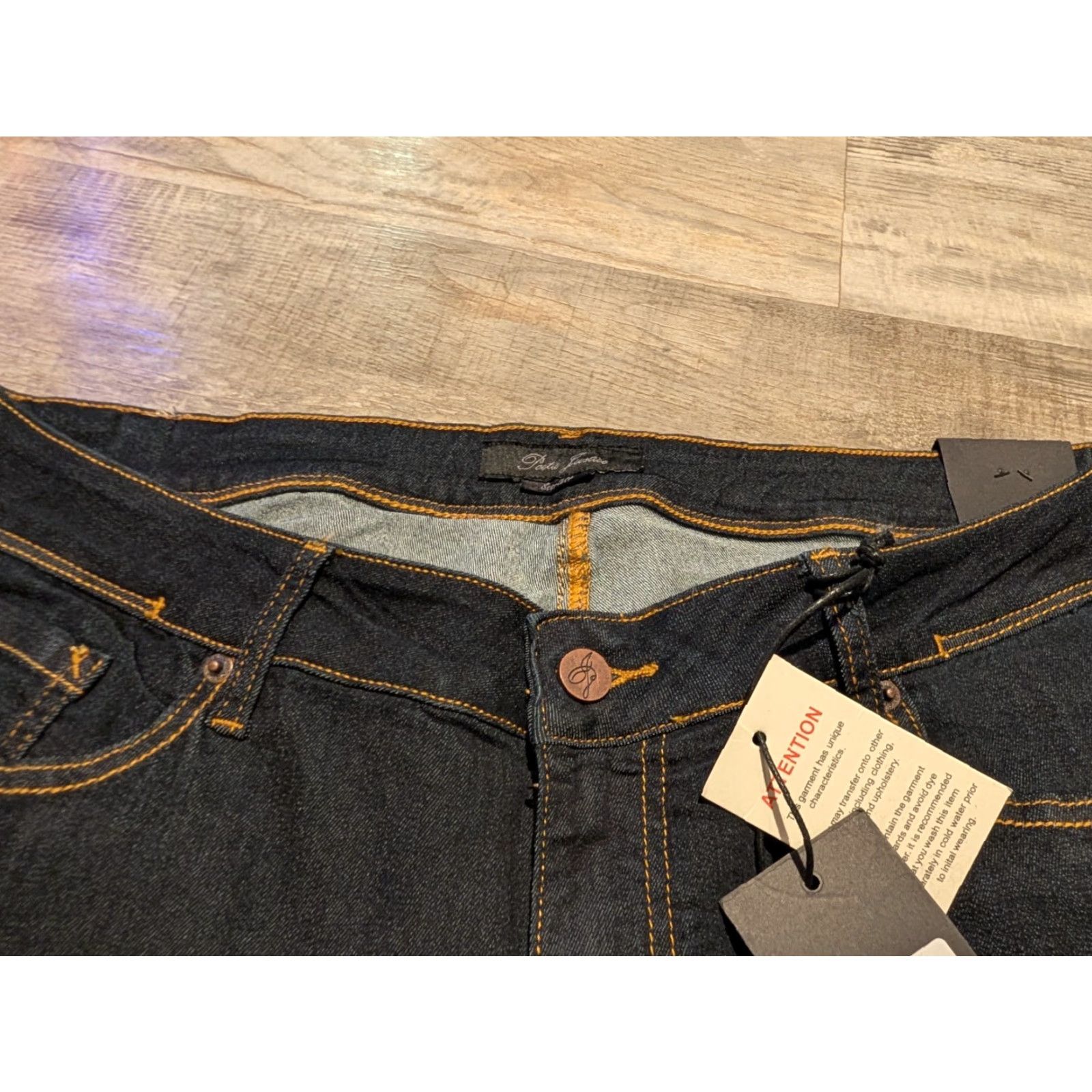 Vintage Poetic Justice Scarlett Bootcut Women's Jeans 16R Dark Denim NWT Size 38" / US 16 / IT 52 - 7 Thumbnail