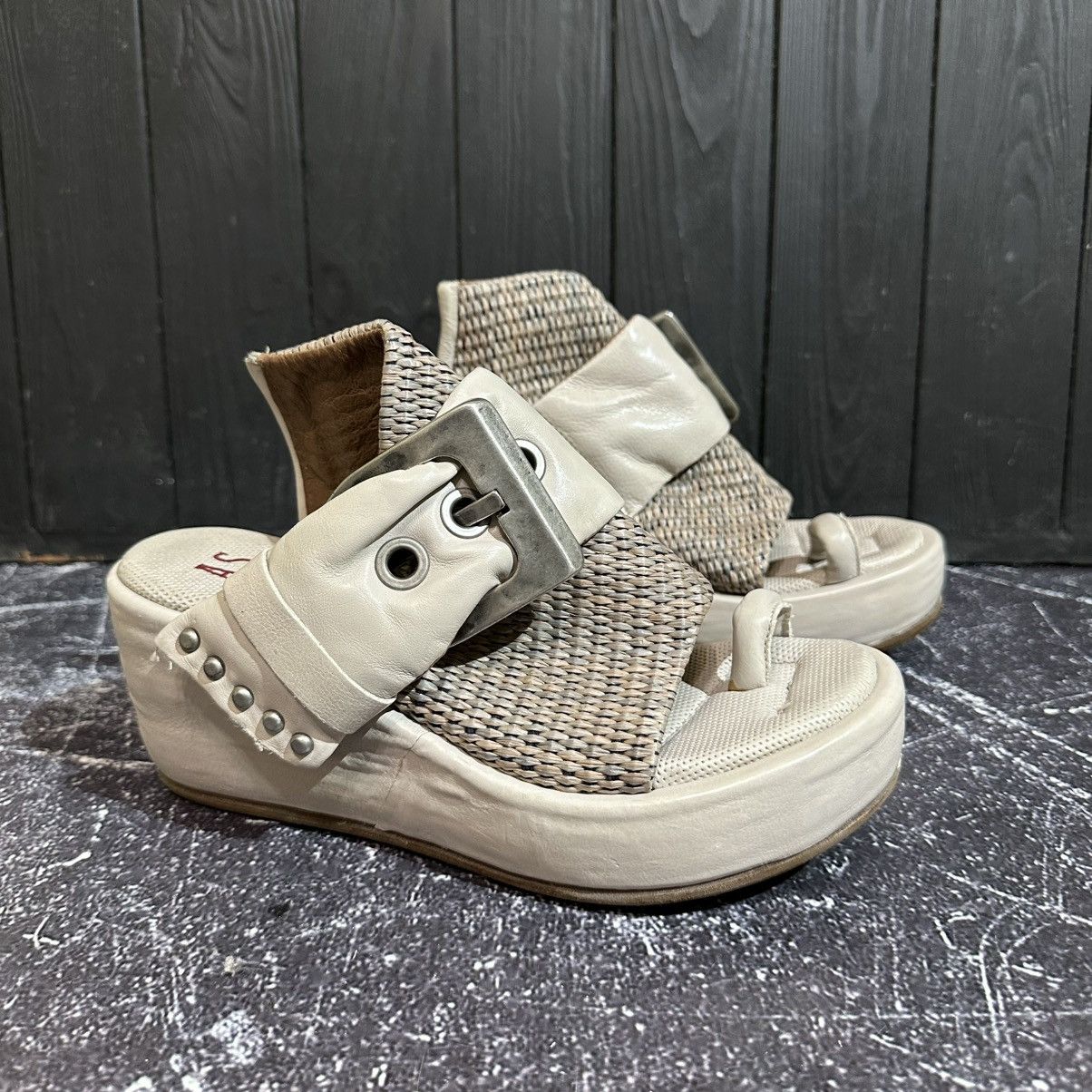 A.S.98 A.S 98 Airsteps Women’s Leather Platform Sandals Size 38 Size US 8 / IT 38 - 3 Thumbnail