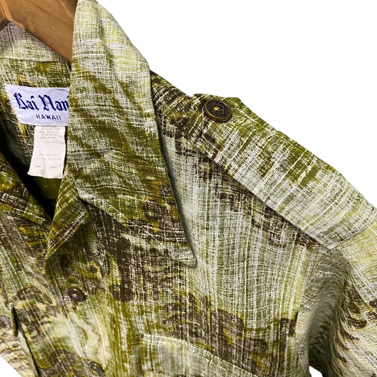 Vintage Kai Nani Made in Hawaii 4pocket metal button shirt Size US M / EU 48-50 / 2 - 8 Thumbnail