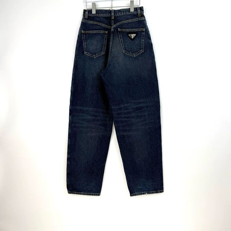 Prada Prada Blue washed triangle jeans 2502-Nextarrow Size US 27 - 4 Thumbnail