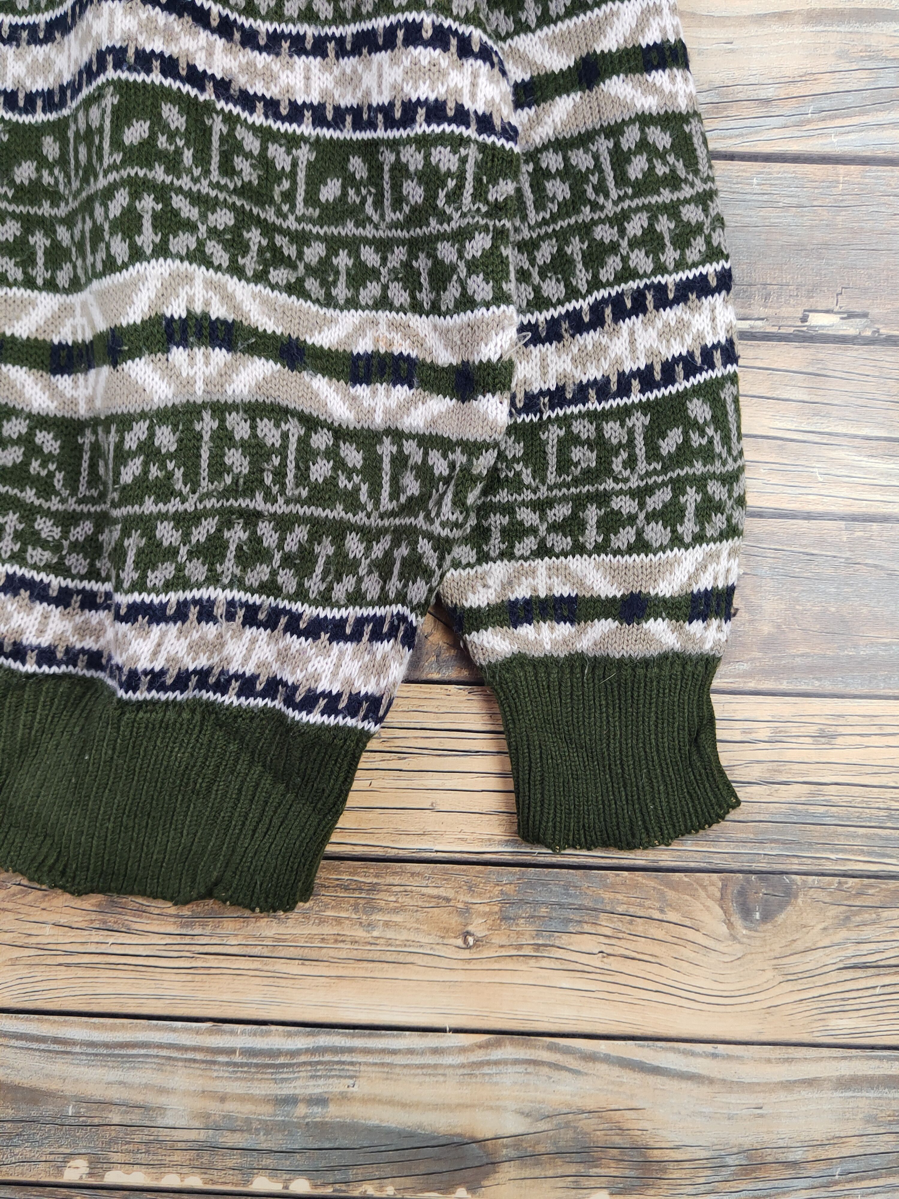 Vintage Yes please Olive Knitwear Sweatshirts #W2169 Size US L / EU 52-54 / 3 - 6 Thumbnail