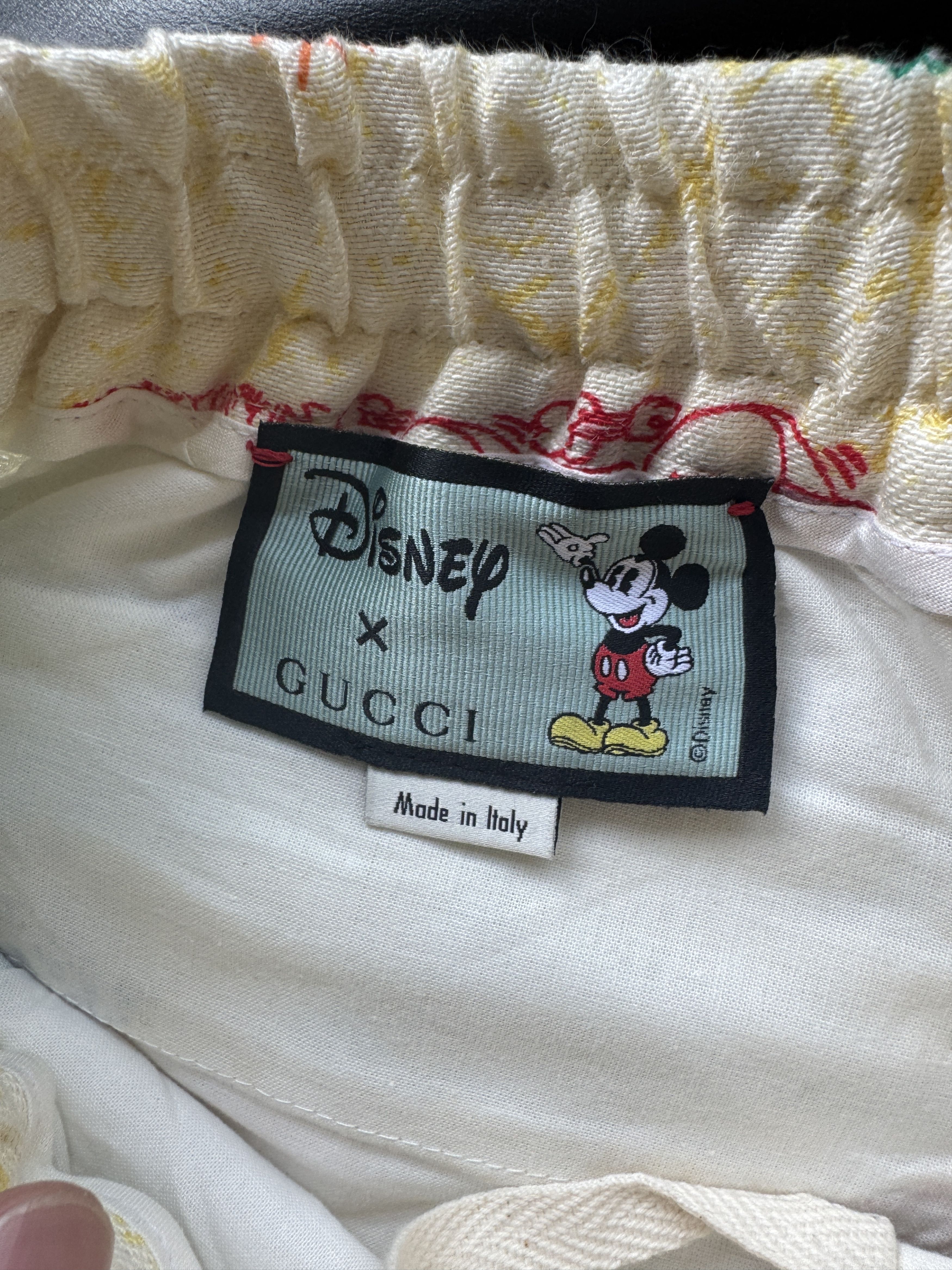 Disney × Gucci Linen Mickey Shorts Size US 30 / EU 46 - 17 Thumbnail