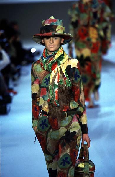 image of Issey Miyake - F/w 96 - Floral Abstract Longsleeves, Women's (Size Small)