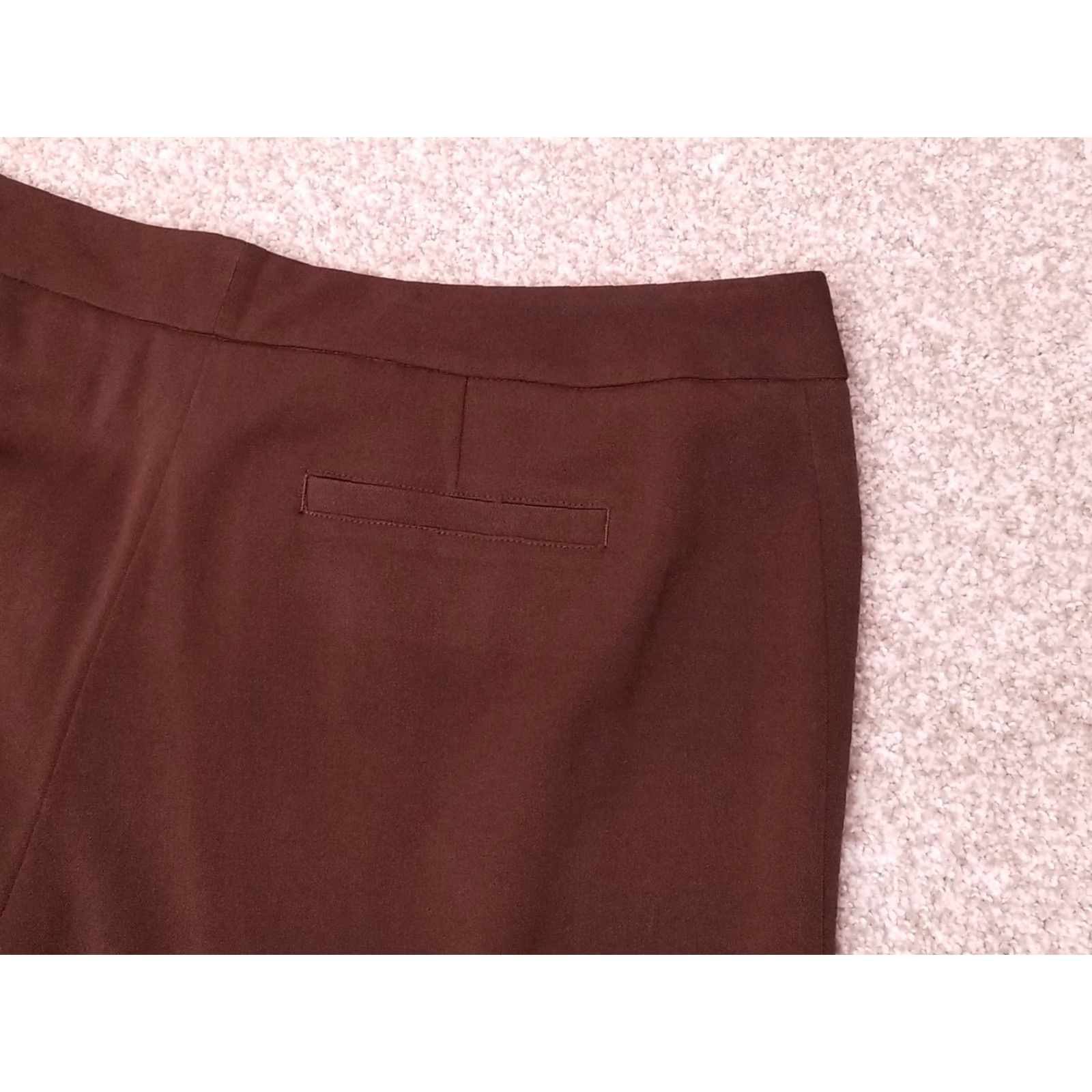 Pendleton Pendleton Pants Womens 12 Brown Polyester Blend Pleated Dress Trousers Slacks Size 34" / US 12 / IT 48 - 5 Thumbnail