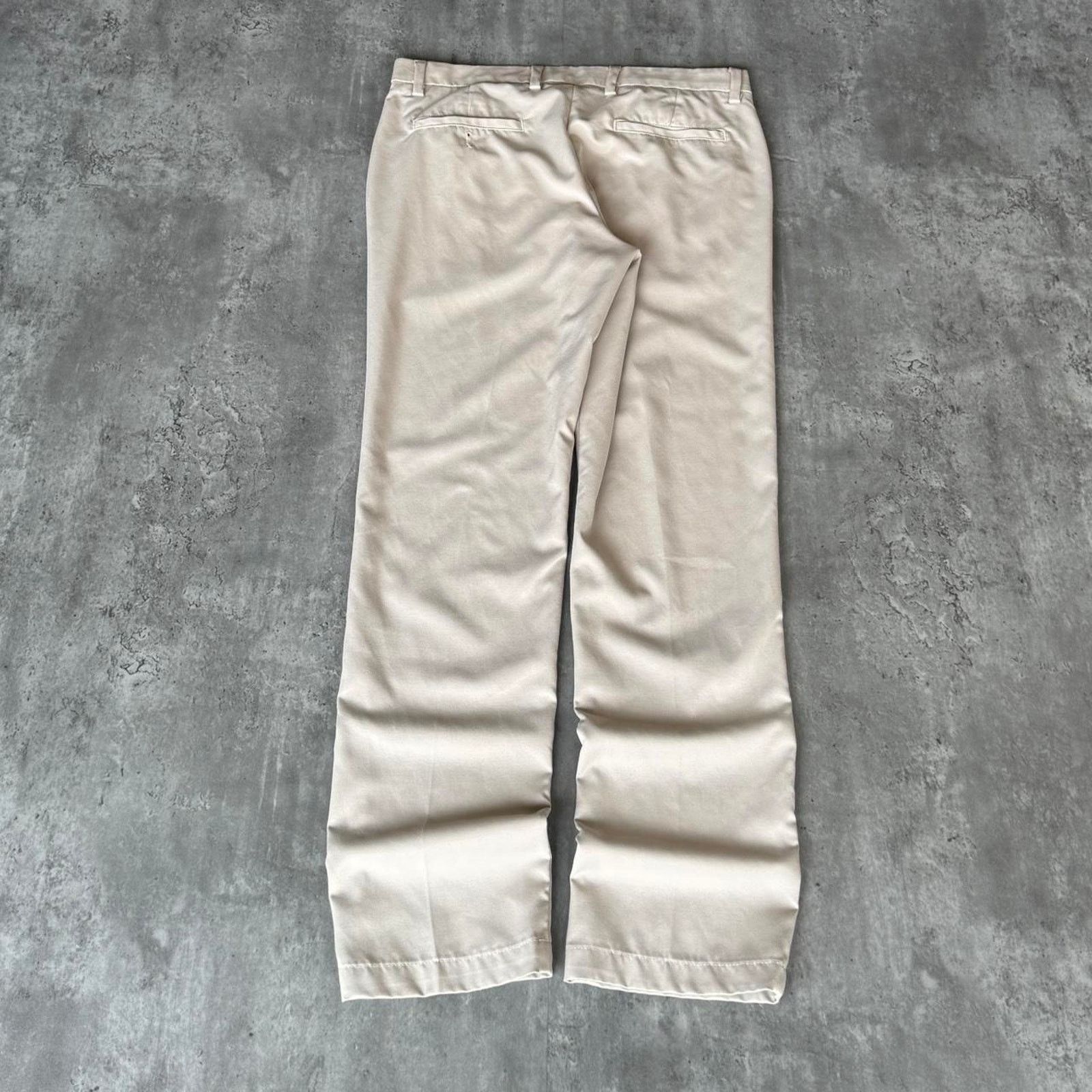 Japanese Brand × Vintage Vintage Y2K Tonal Khaki / Cream Essential Chino Dress Pants Size US 34 / EU 50 - 2 Thumbnail