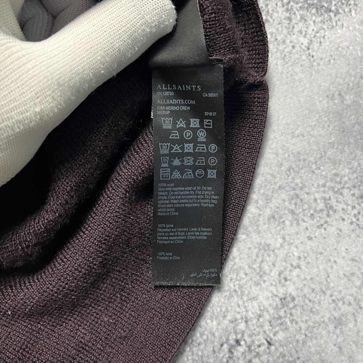 Allsaints × Vintage Vintage Allsaints Merino Wool Sweater Luxury Old Money Size US XL / EU 56 / 4 - 7 Thumbnail