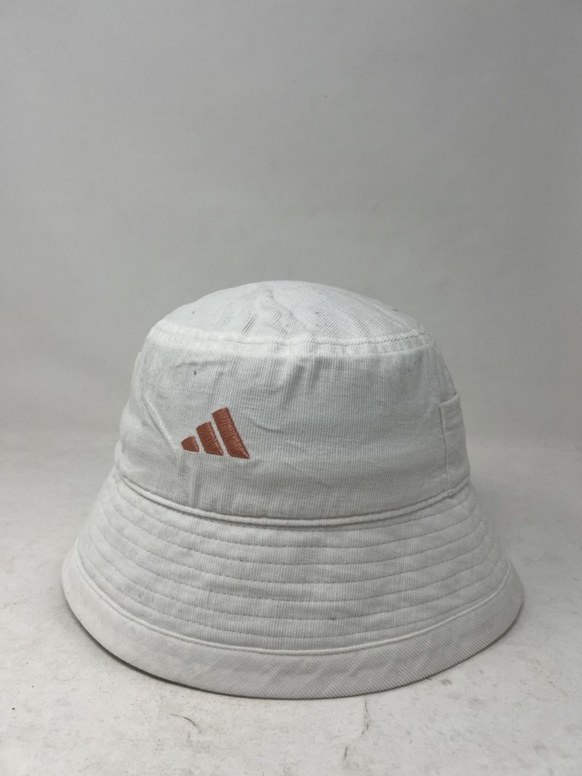 Adidas Adidas White Corduroy Bucket Hat Size ONE SIZE - 2 Thumbnail
